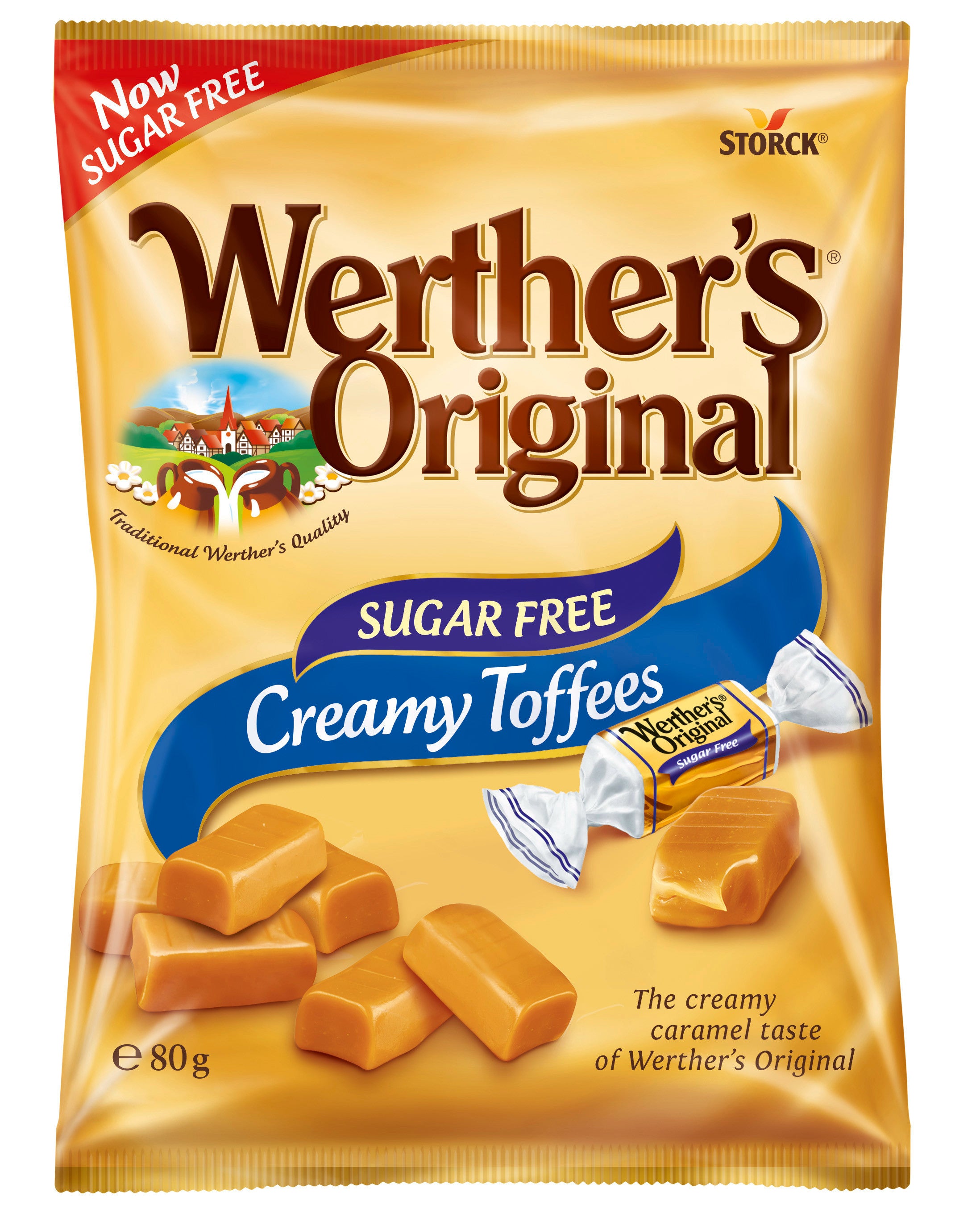 Werther´s Original Creamy Toffee sokeriton kermakaramelli 80g