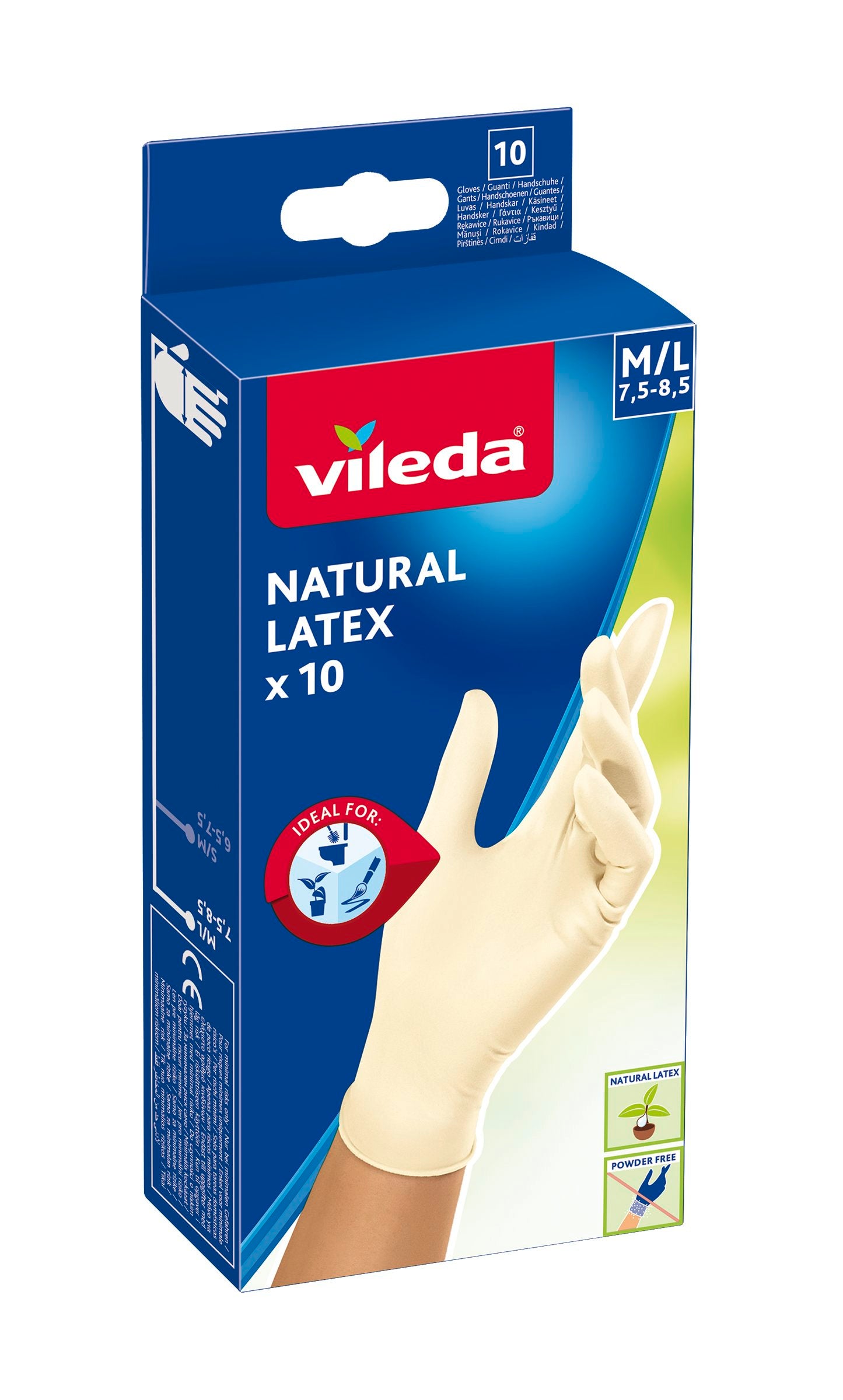 Vileda Latex naturel k.käsine 10kpl M/L