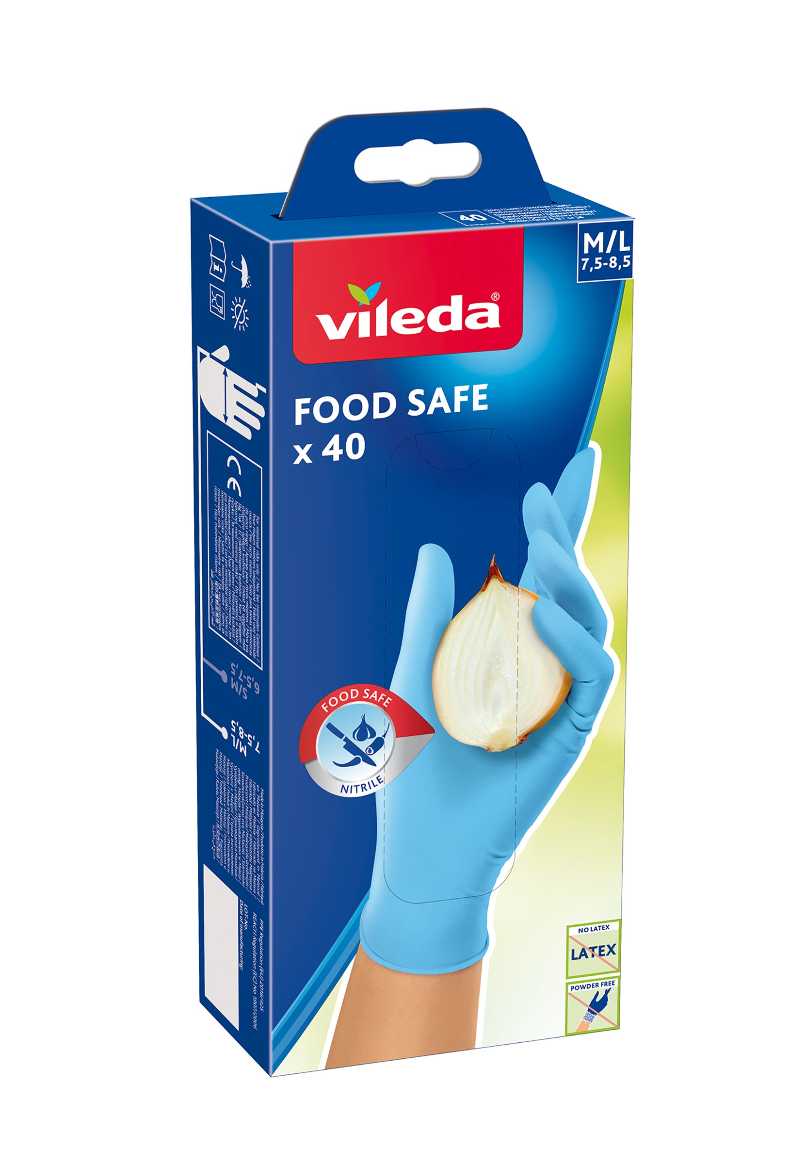 Nettoyant alimentaire Vileda, 40 kcal, nitrilique, M/L