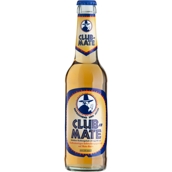 Club-Mate 0,33l virvoitusjuoma, sisältää luonnollista kofeiinia