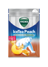 Vicks IceTea Peach sokeriton kurkkupastilli 72g