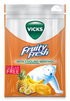 Vicks Fruity fresh sokeriton kurkkupastilli 72g