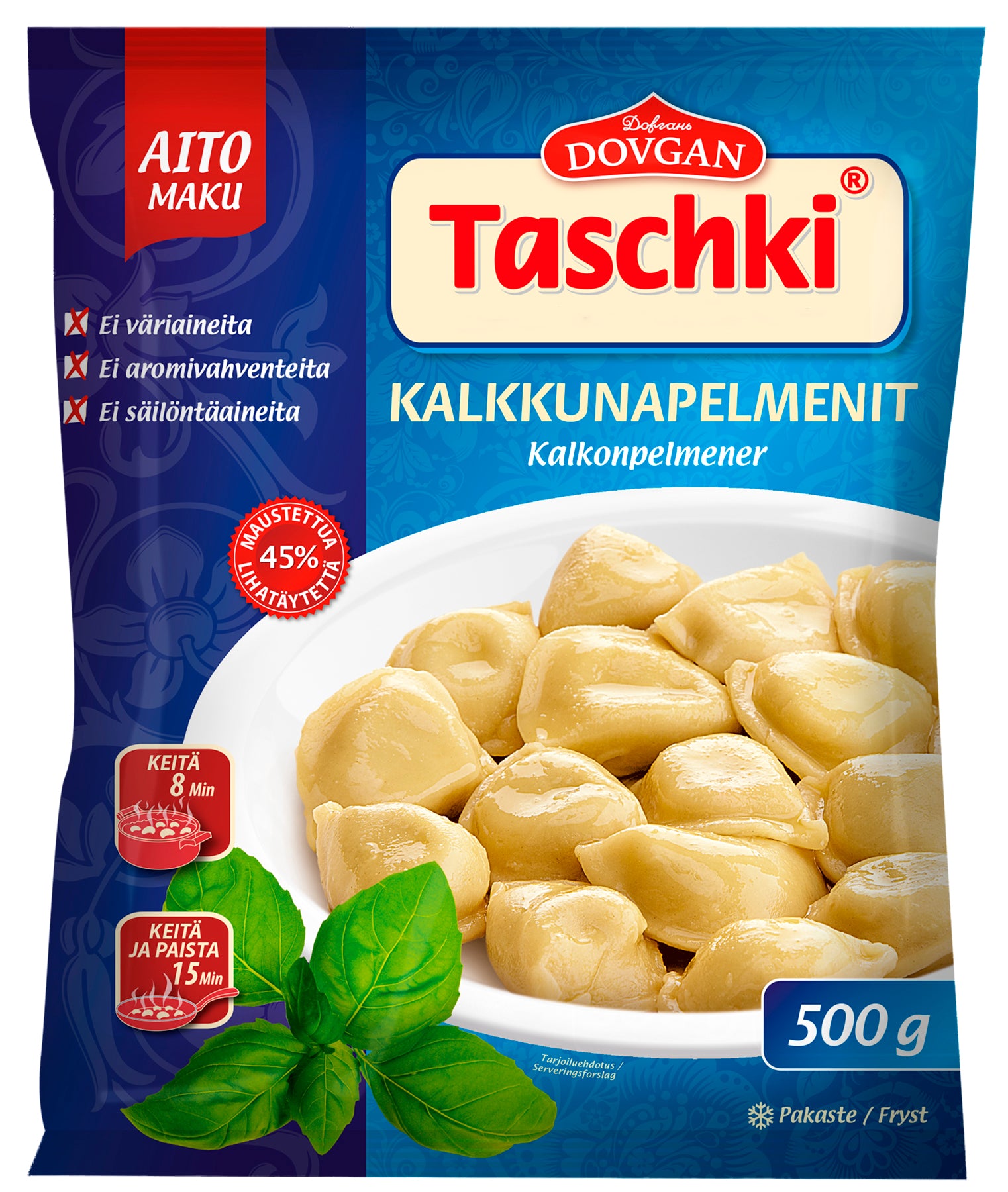 Taschki Kalkkunapelmenit 500g