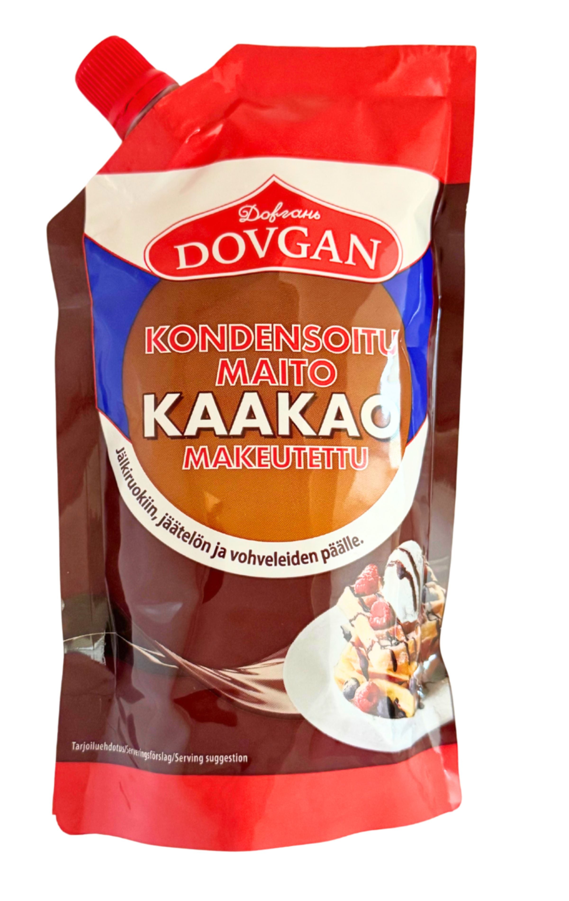 Dovgan Kondensoitu maito kaakaolla, makeutettu 300 g / 232 ml