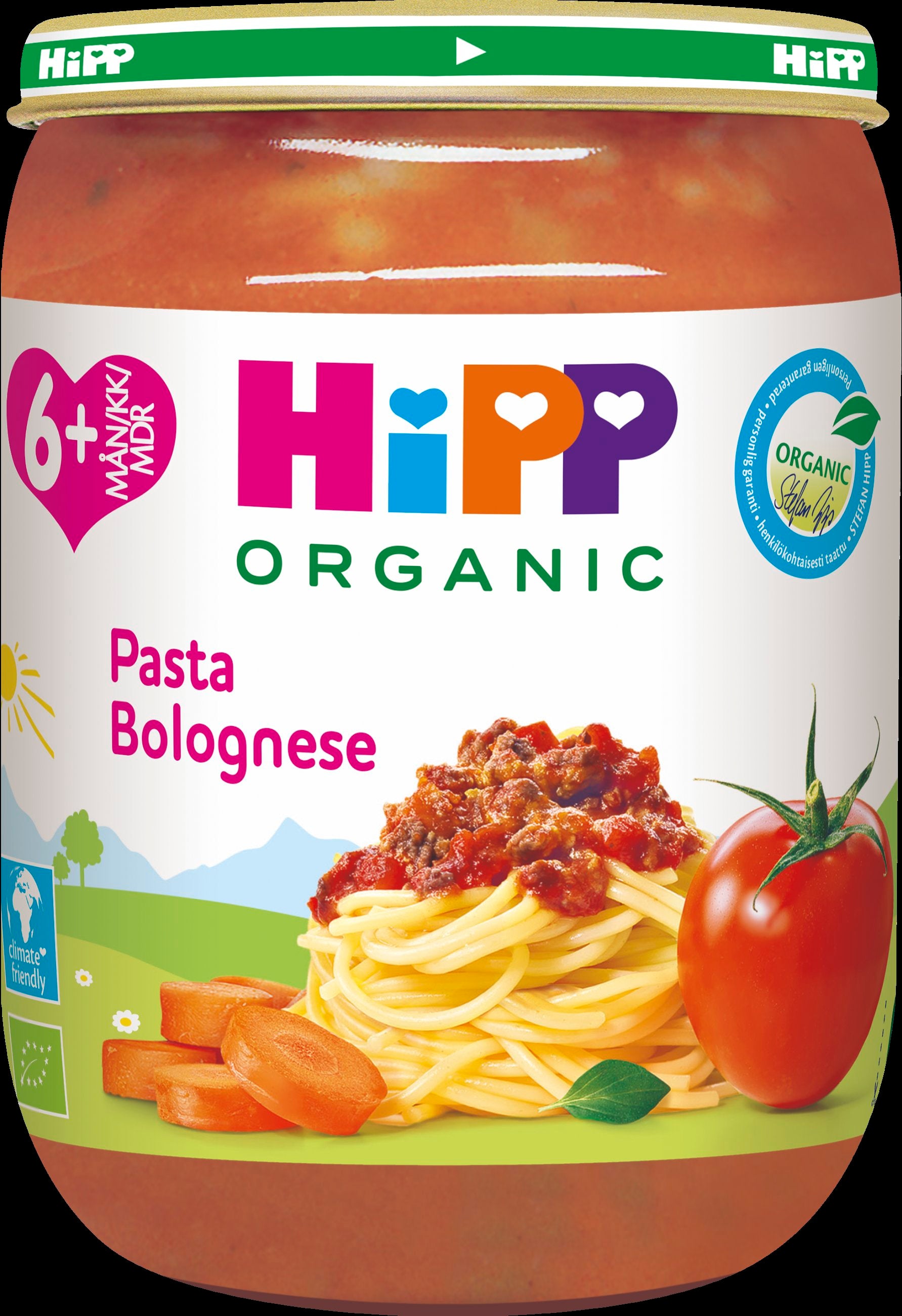 Hipp 190g Luomu Pasta Bolognese 6 kk