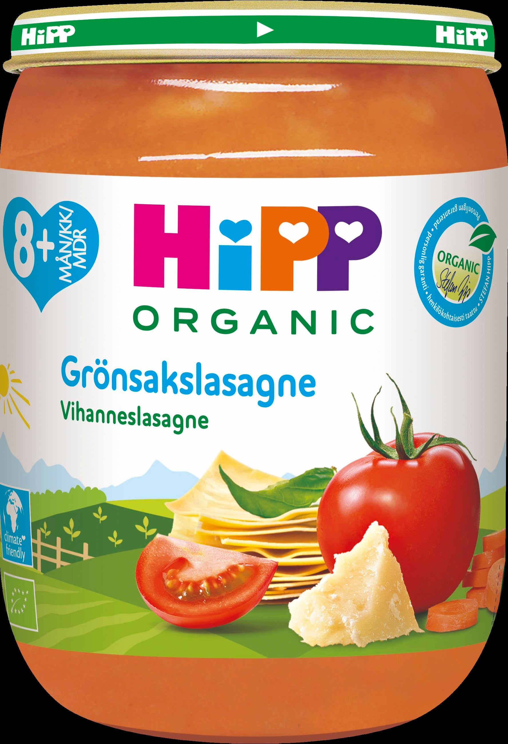 Hipp 190g Luomu Vihanneslasagne 8kk