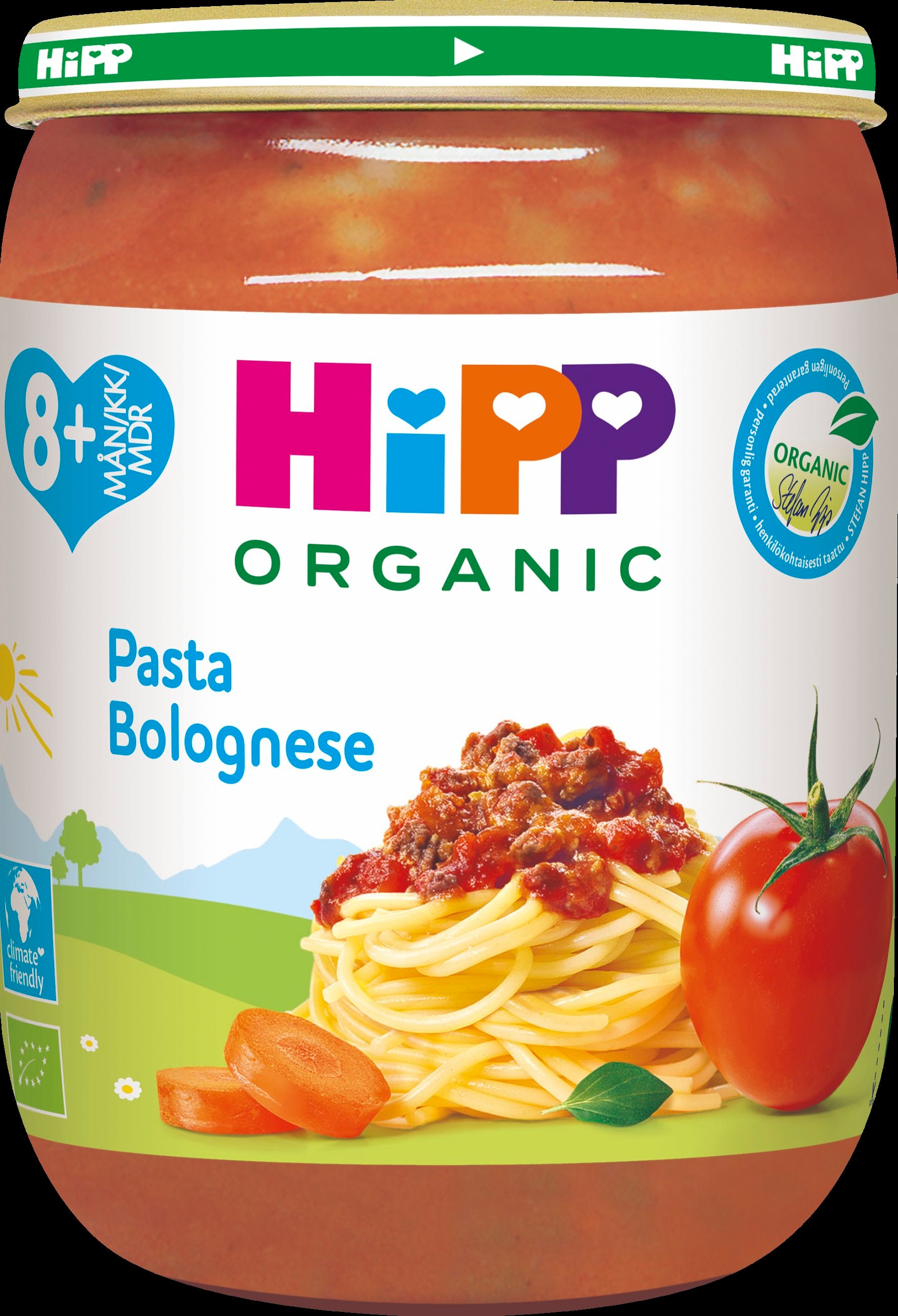 Hipp 190g Luomu Pasta Bolognese 8kk
