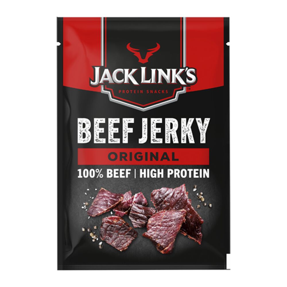 Jack Link's Beef Jerky Original, maustettuja ja kuivattuja naudanlihasuikaleita 60g