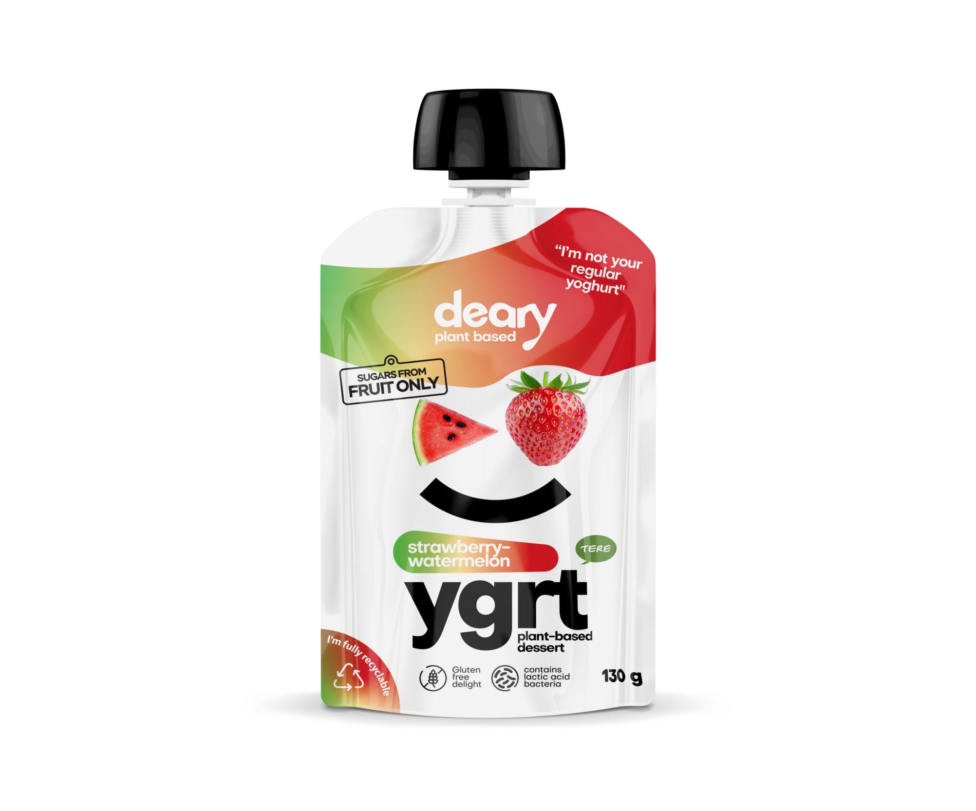 Deary kasvipohjainen mansikka-vesimeloni välipala 130g