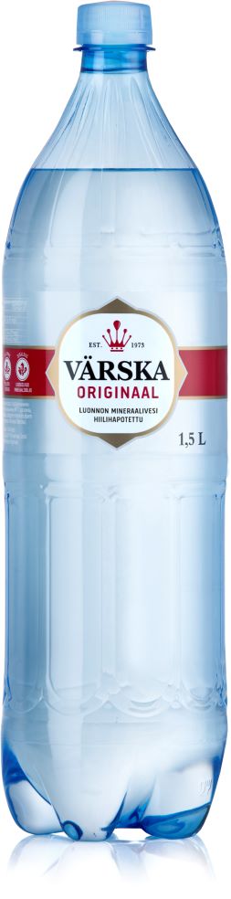 Värska Originaal luonnon mineraalivesi , hiilihapollinen 1,5L PET