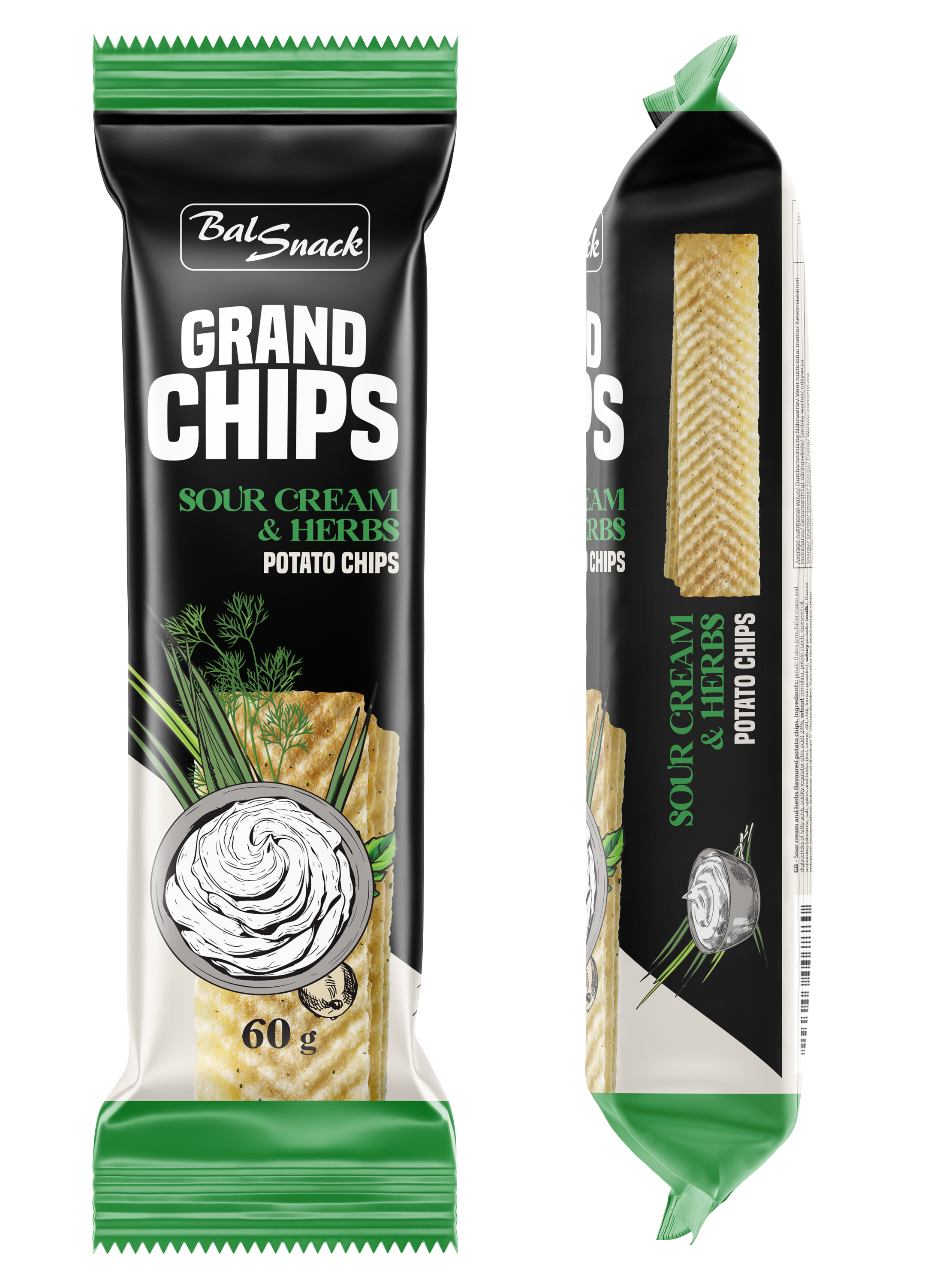 Grand Chips Sour Cream and herbs 60g