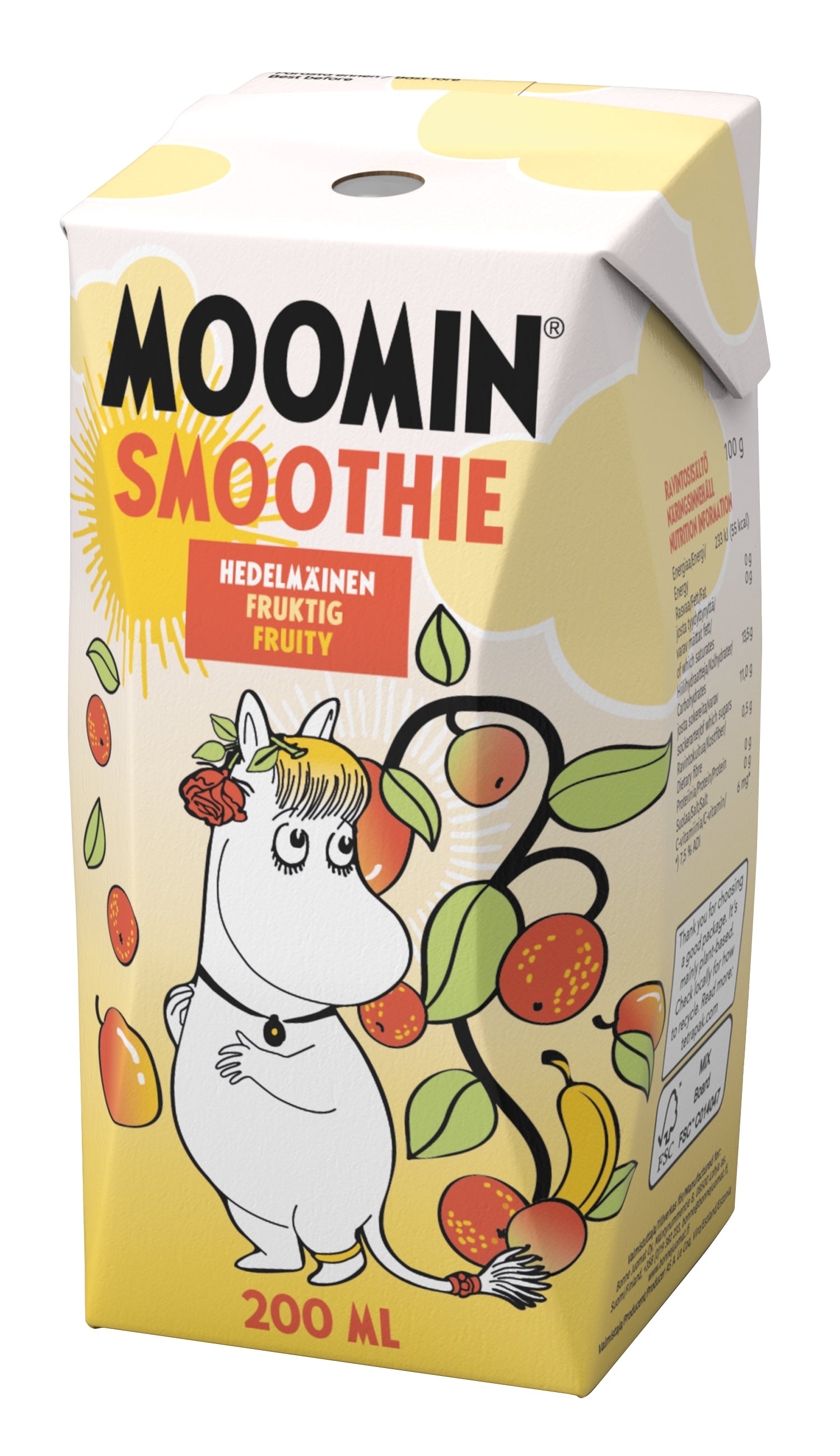 Moomin hedelmäinen smoothie 200ml