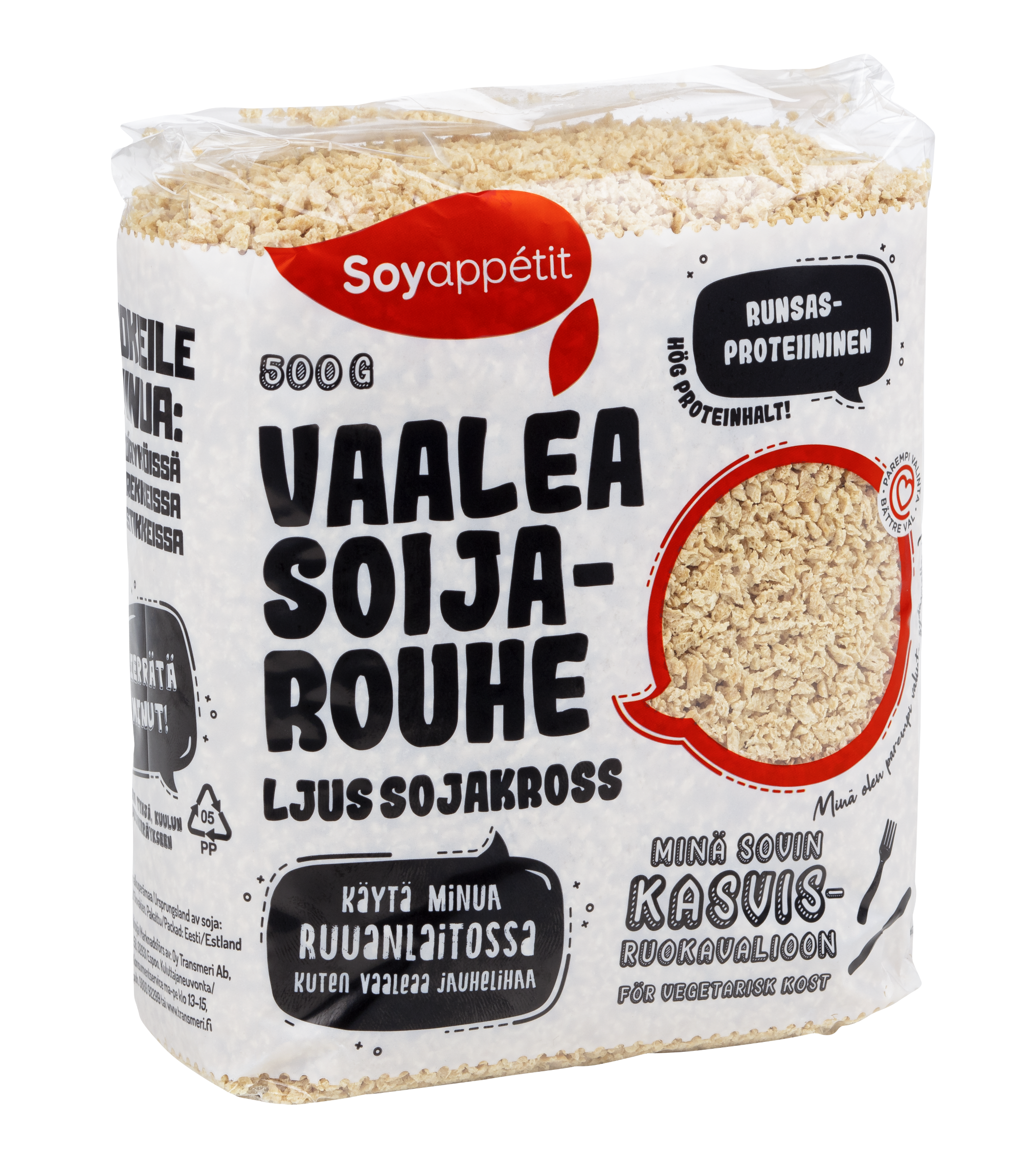 Soyappétit 500g Vaalea soijarouhe