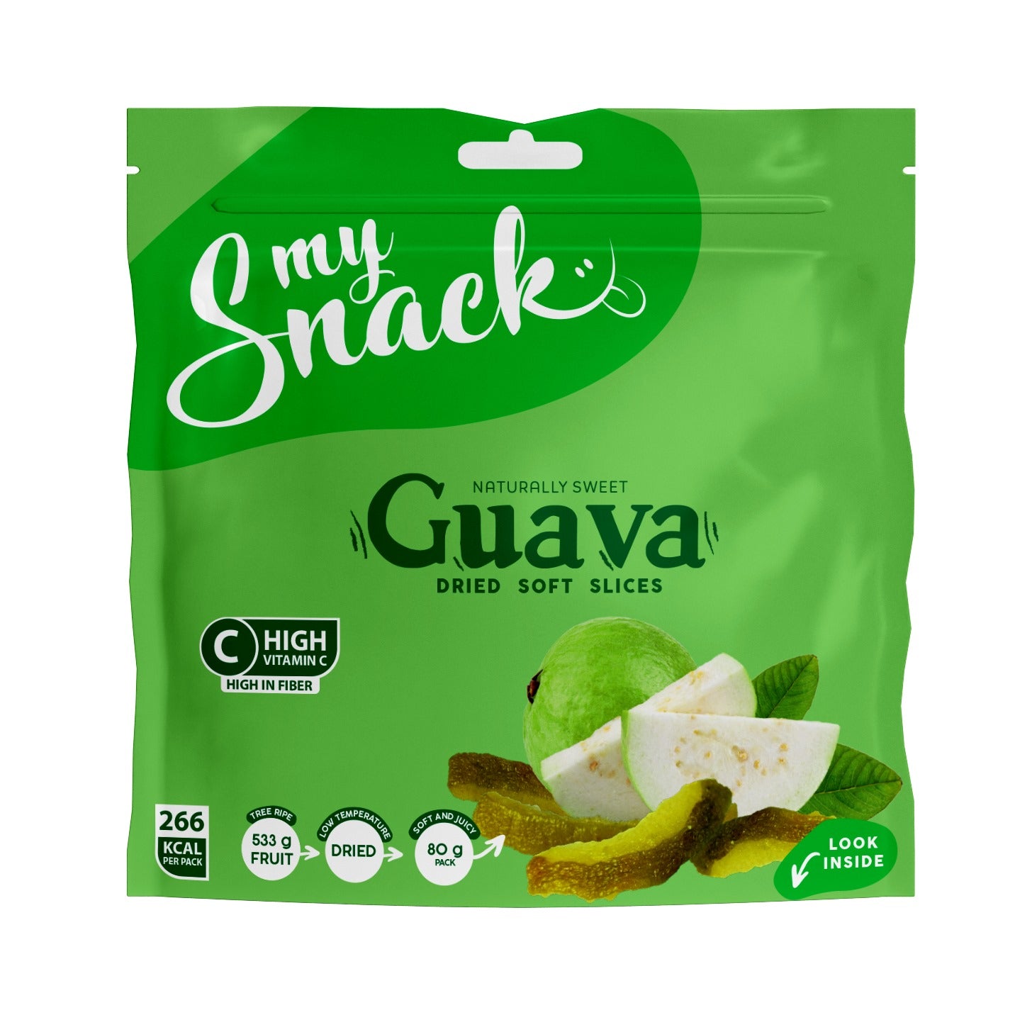 MySnack kuivattu pehmeä goyave SP 80g