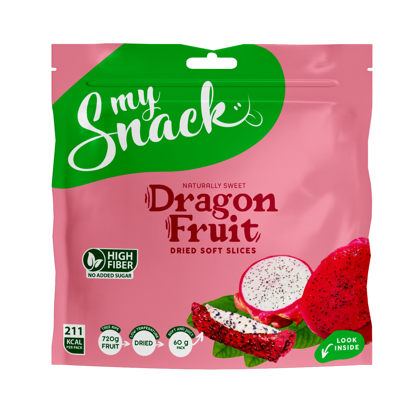 MySnack kuivattu pehmeä pitaija SP 60g