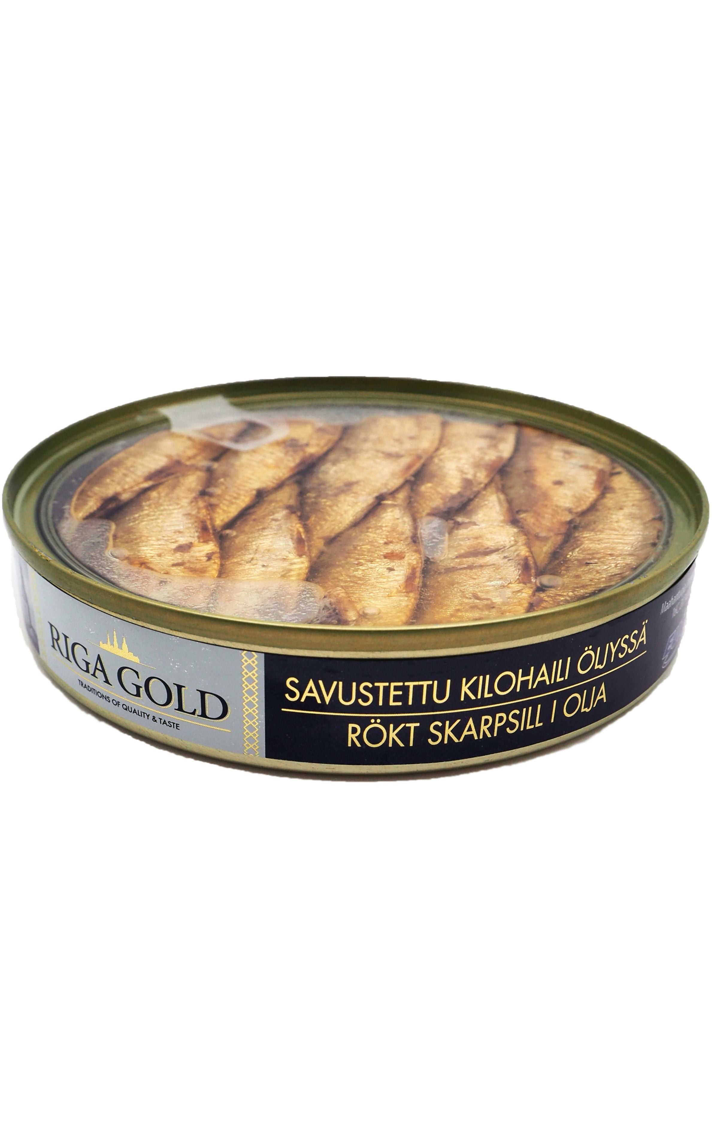 Riga Gold Savustettu kilohaili öljyssä 120 g
