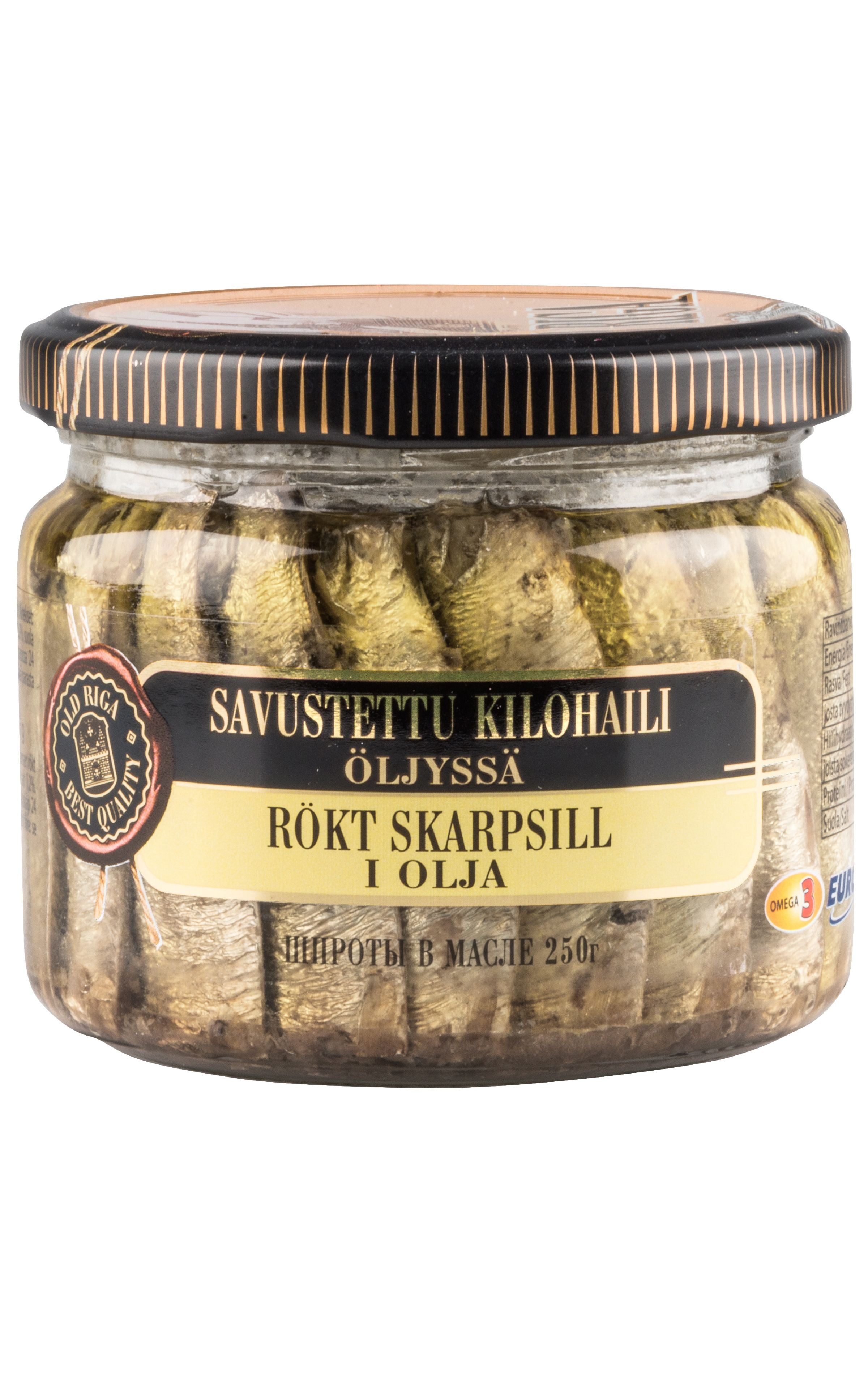 Old Riga Savustettu kilohaili öljyssä 250g/175g