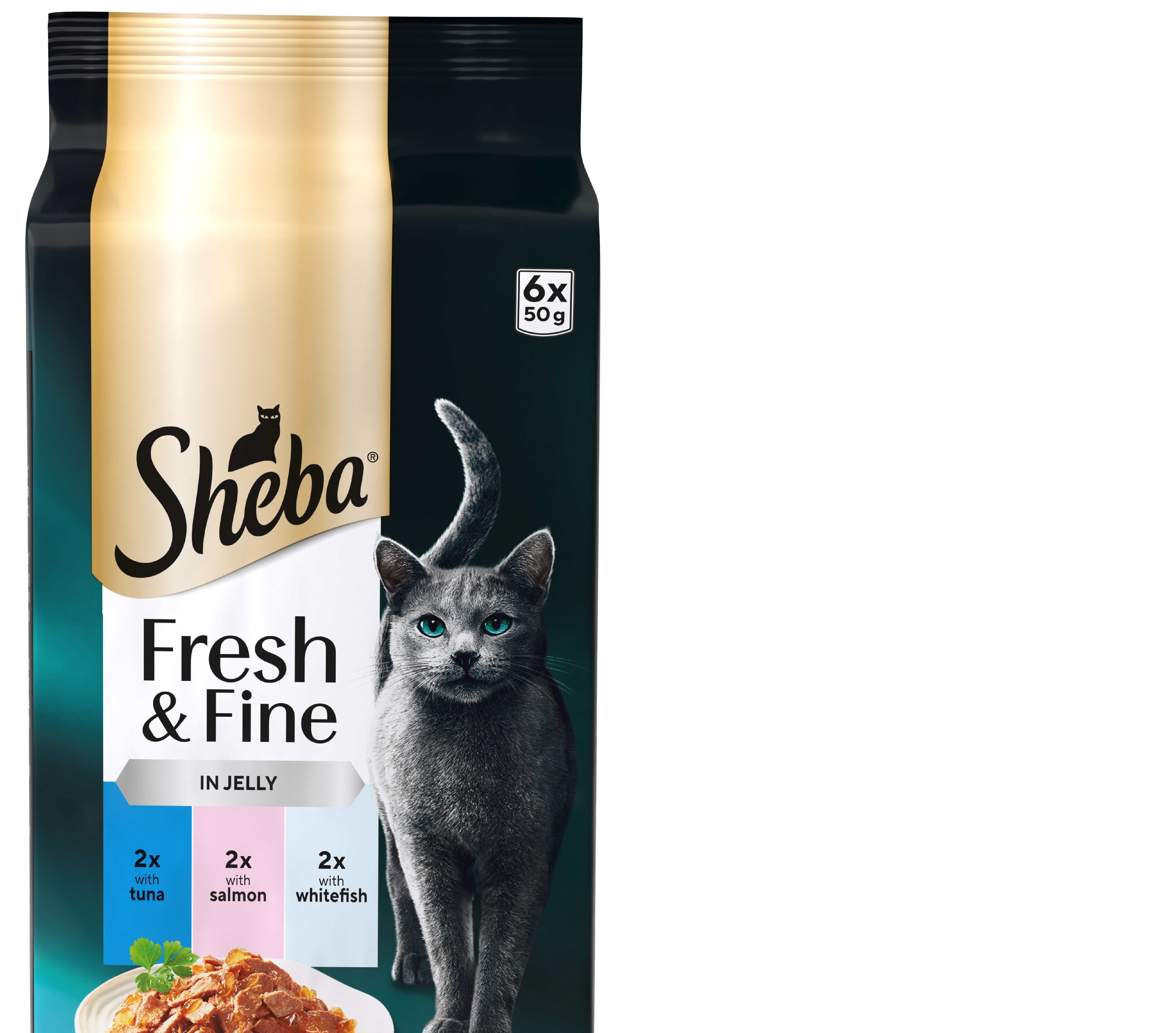 Sheba Fresh&Fine Kalalajitelma hyytelössä MSC 6x50g