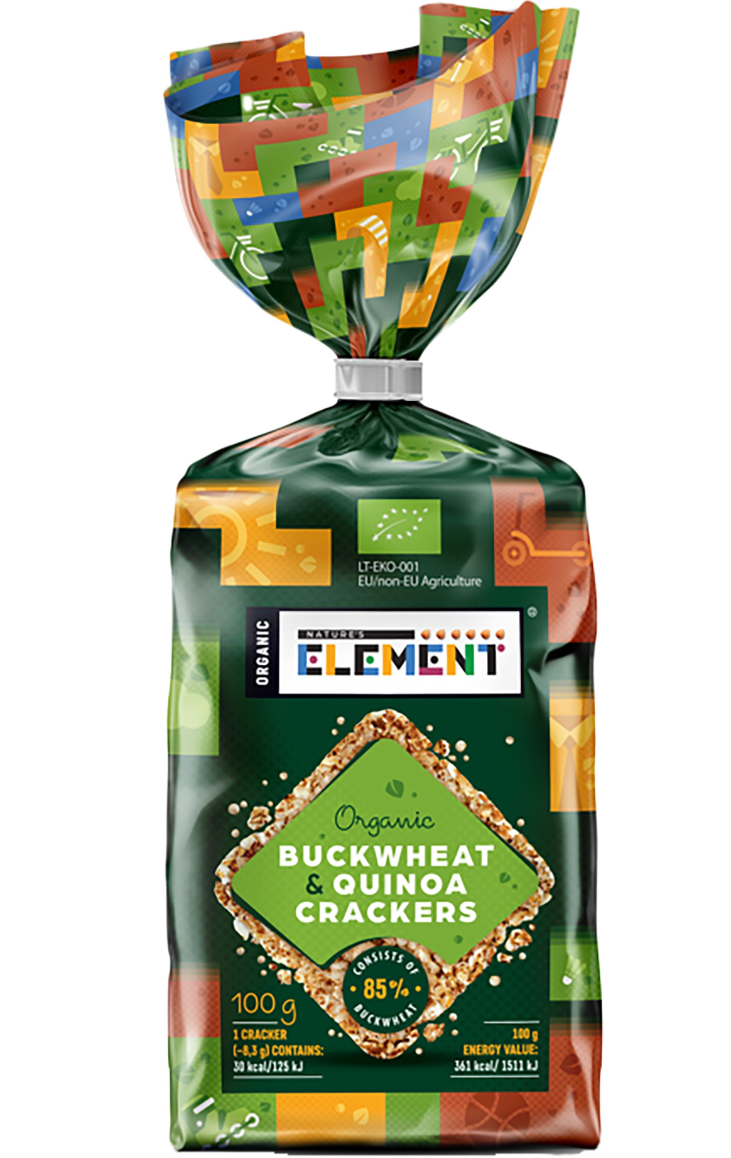 Bio Nature's Element Luomu Tattari-kvinoakakku 100 g