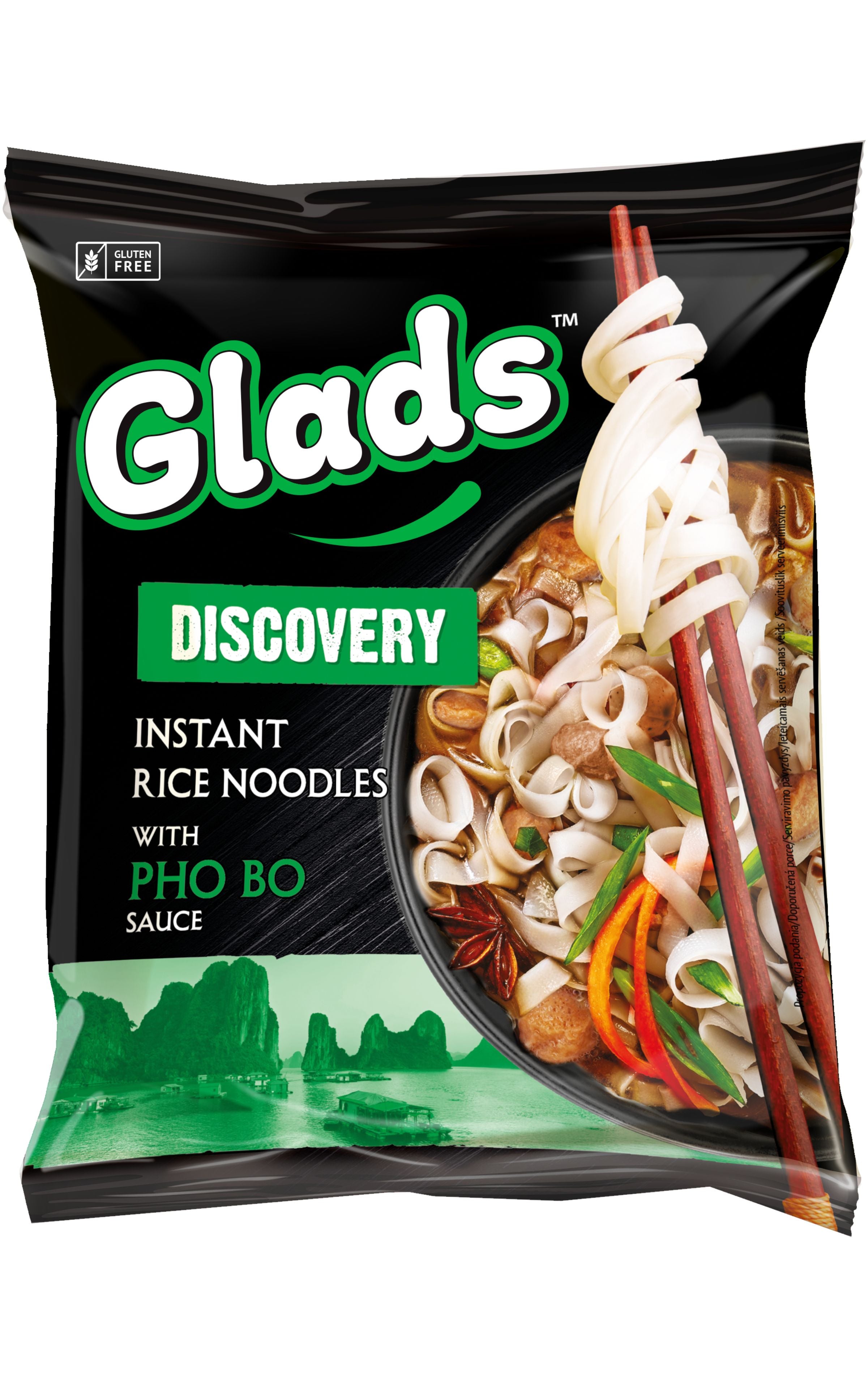 Glads Discovery Riisinuudeli Pho Bo kastikkeella 65 g
