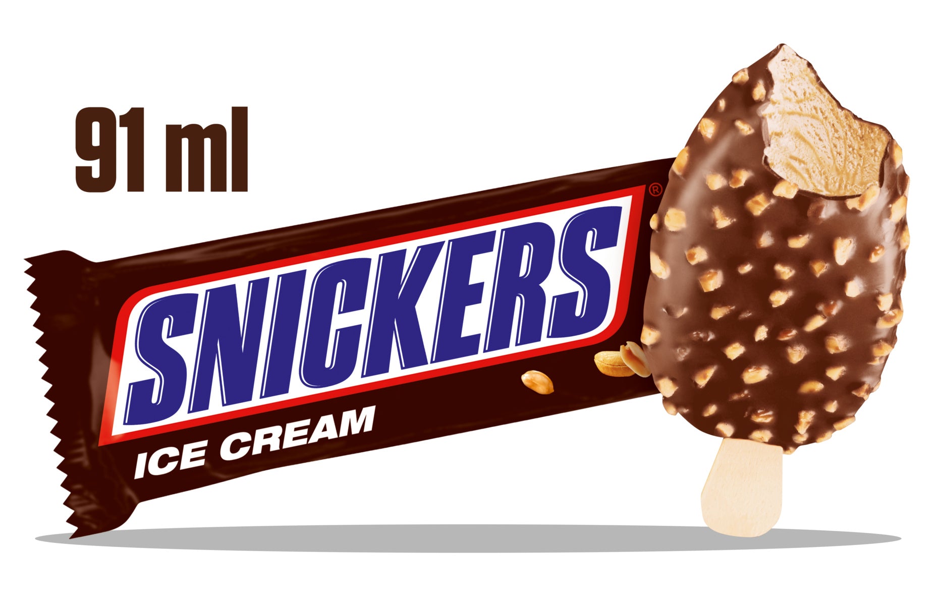 Snickers jäätelöpuikko 91ml (73,5 g)