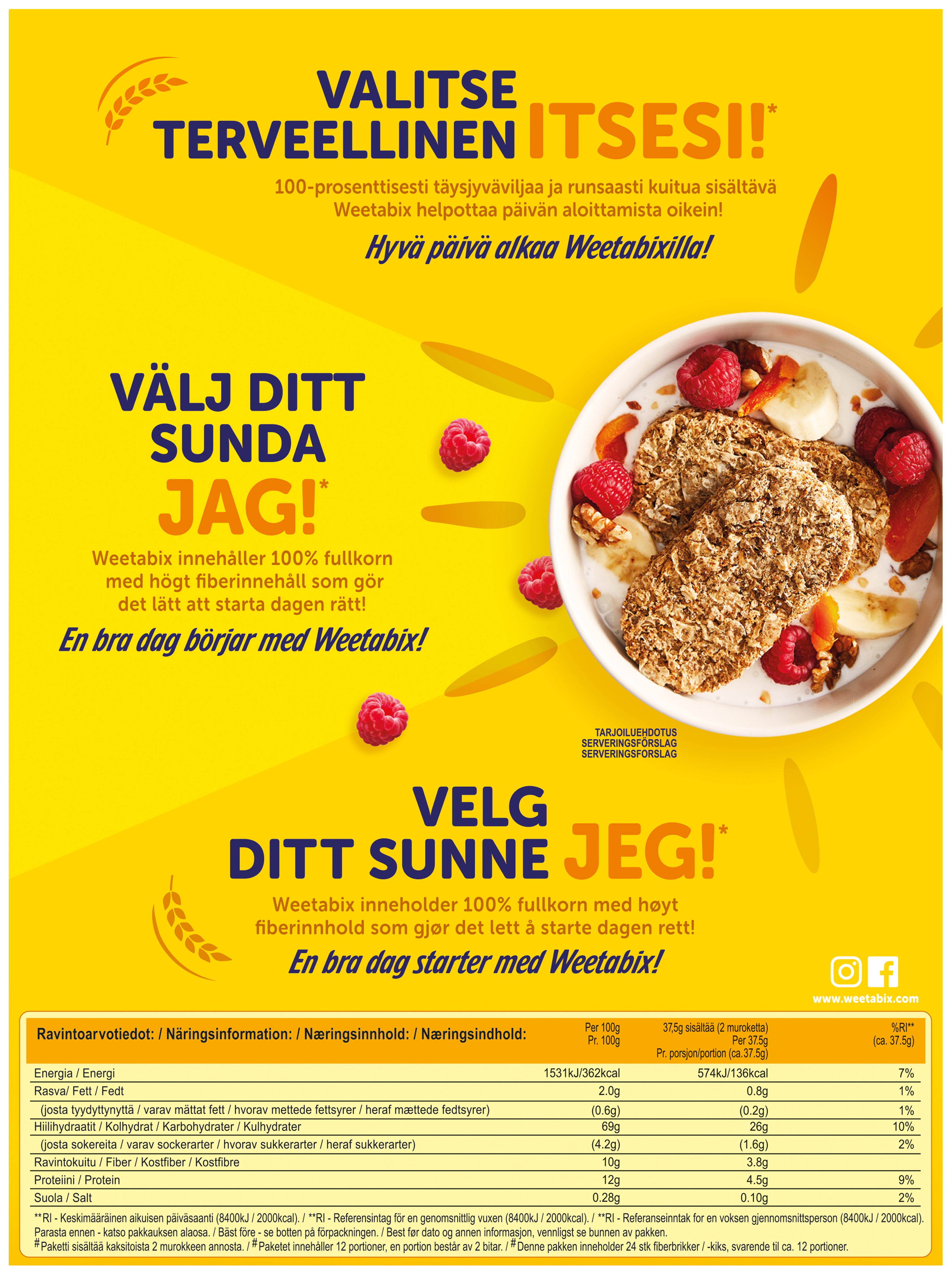 Weetabix 430 g täysjyvä vehnämuroke