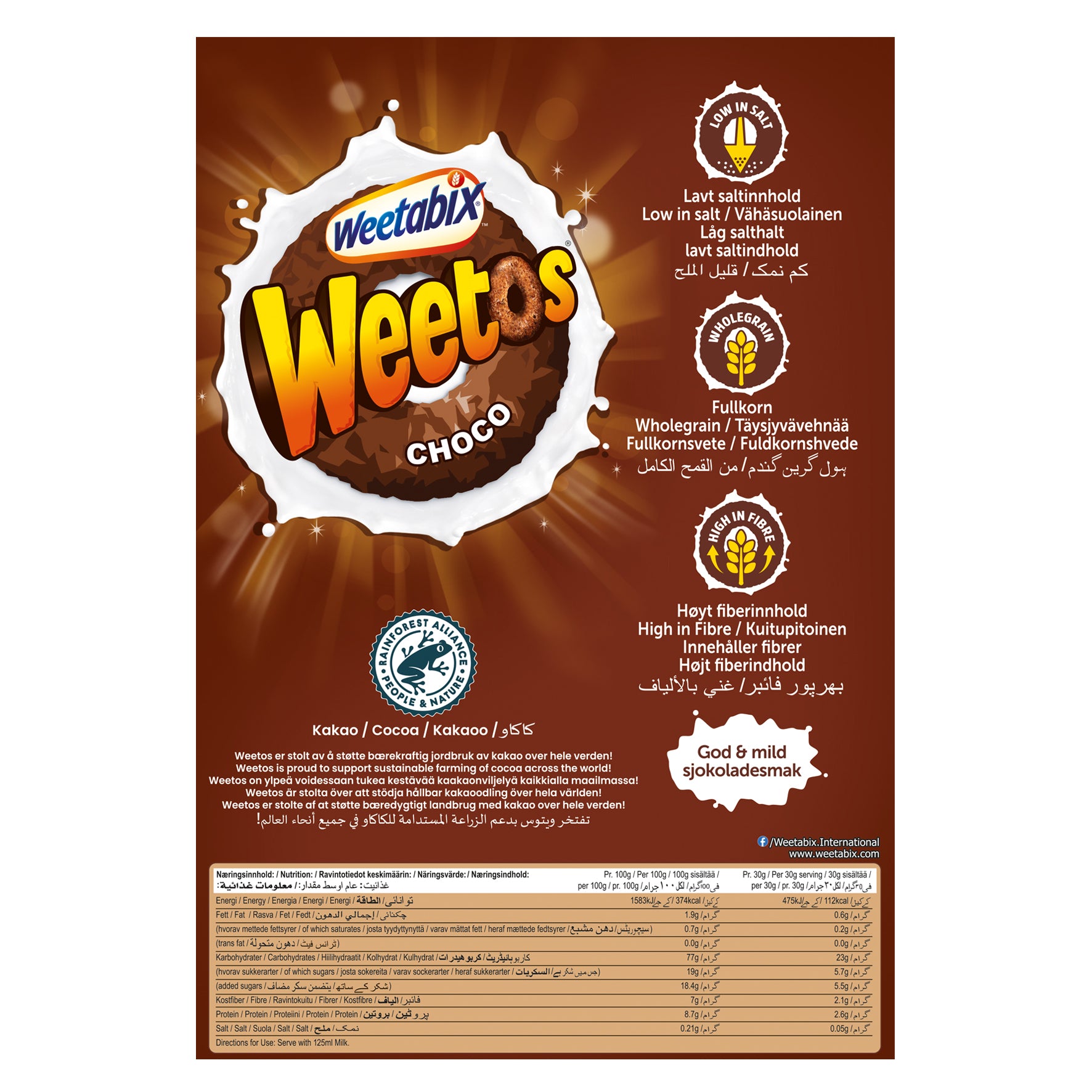 Weetos suklaanmakuinen vehnämuro 375 g