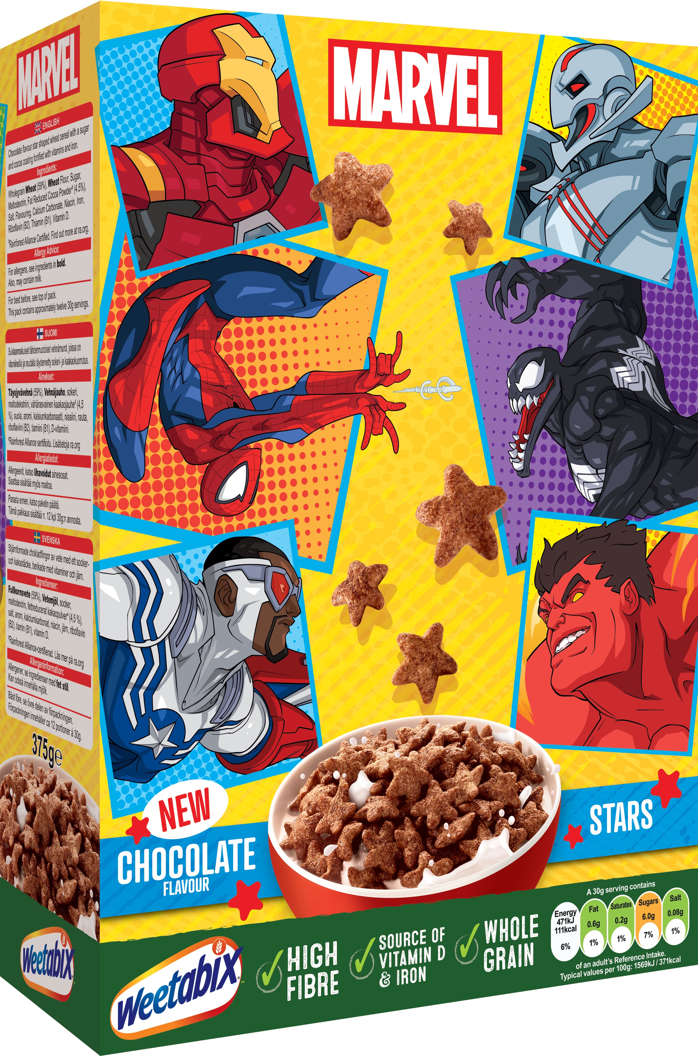 Weetabix Marvel Suklaanmakuiset vehnämurot 375g