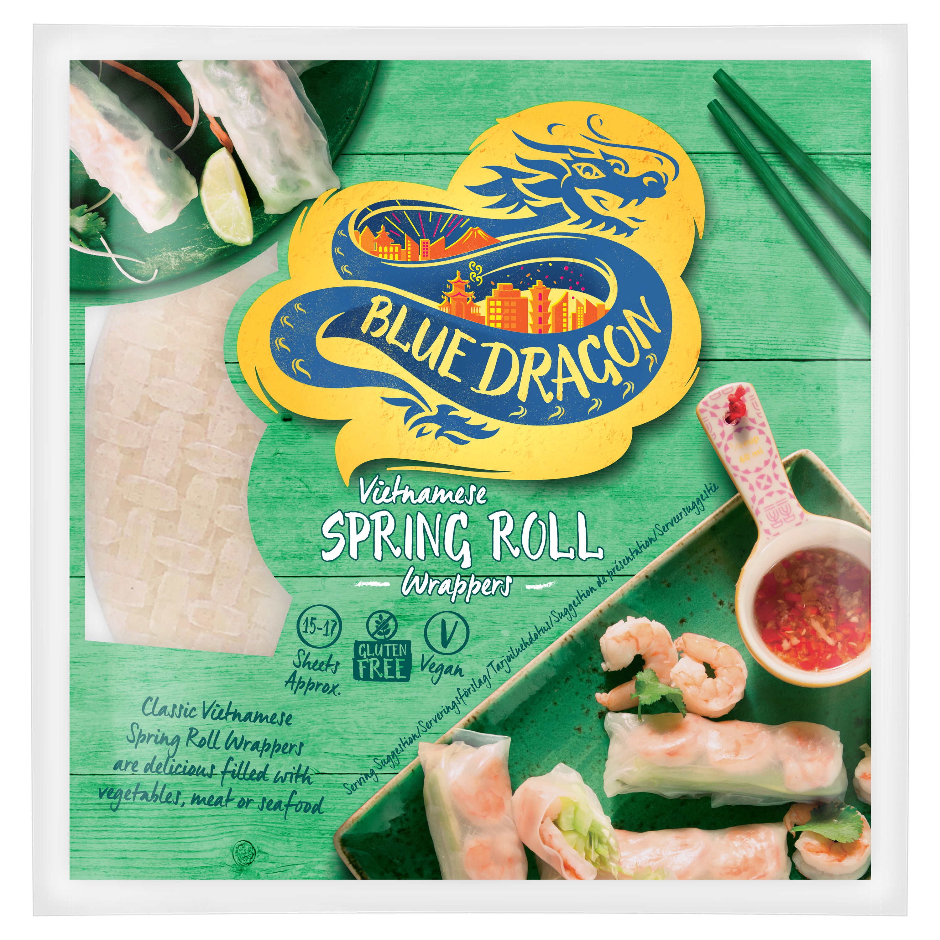 Blue Dragon Spring roll wrapper riisipaperi kevätkääryleille 134g