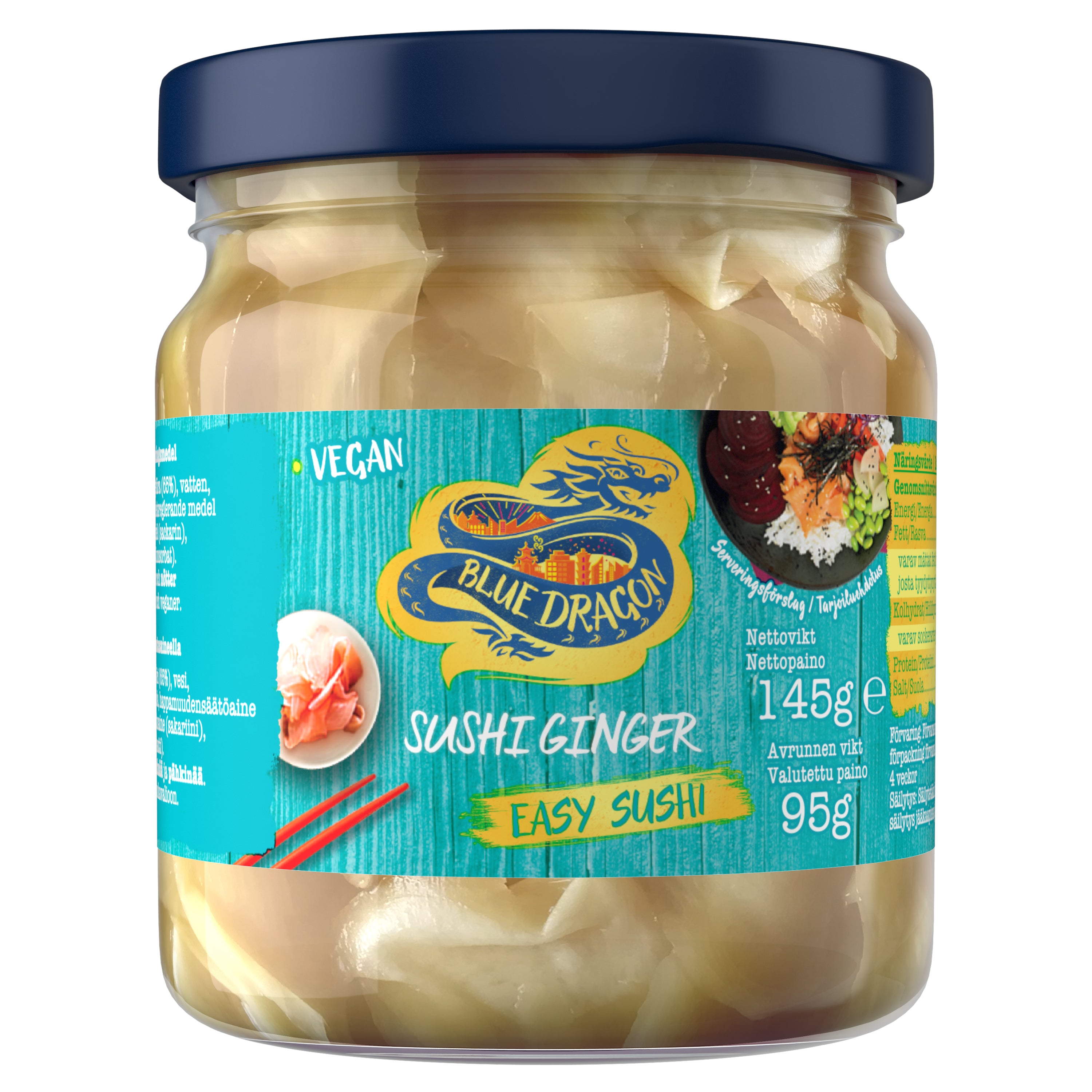 Blue Dragon Sushi inkivääri  145/95g