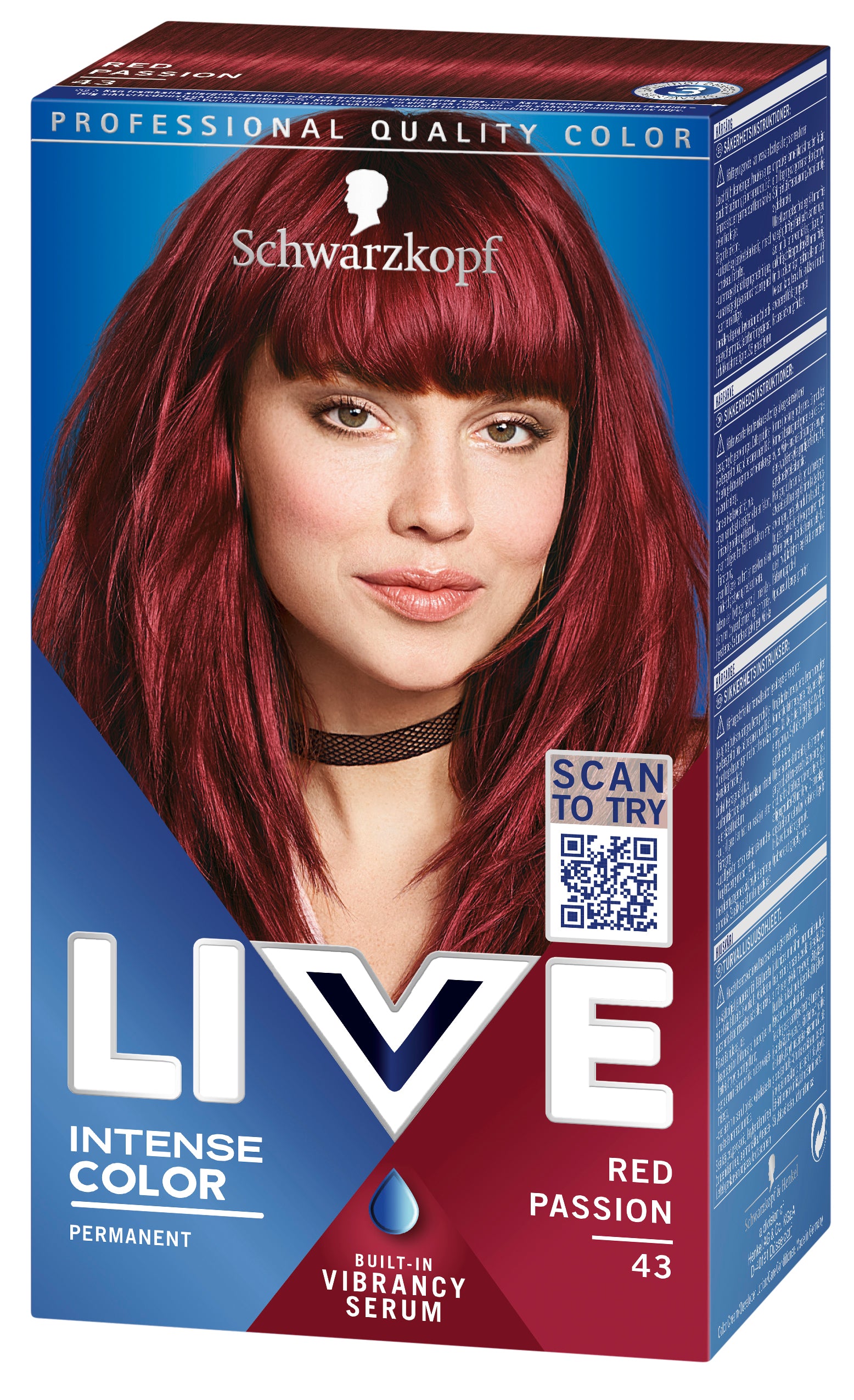 Schwarzkopf LIVE 43 Red Passion hiusväri