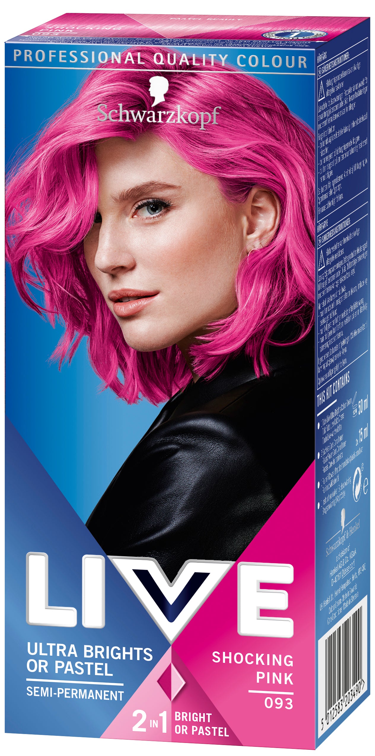 Schwarzkopf LIVE Ultra Brights 93 Shocking Pink hiusväri