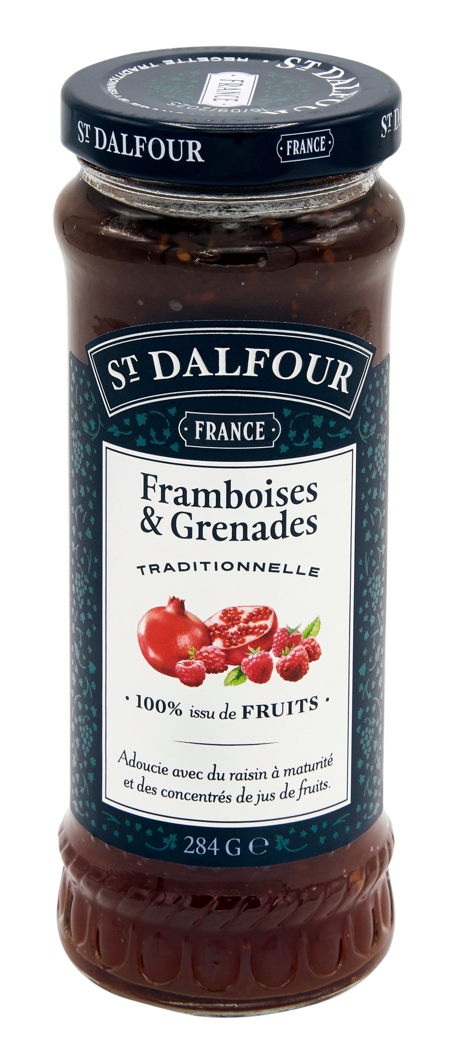 St. Dalfour Vadelma-granaattiomenahillo 284g