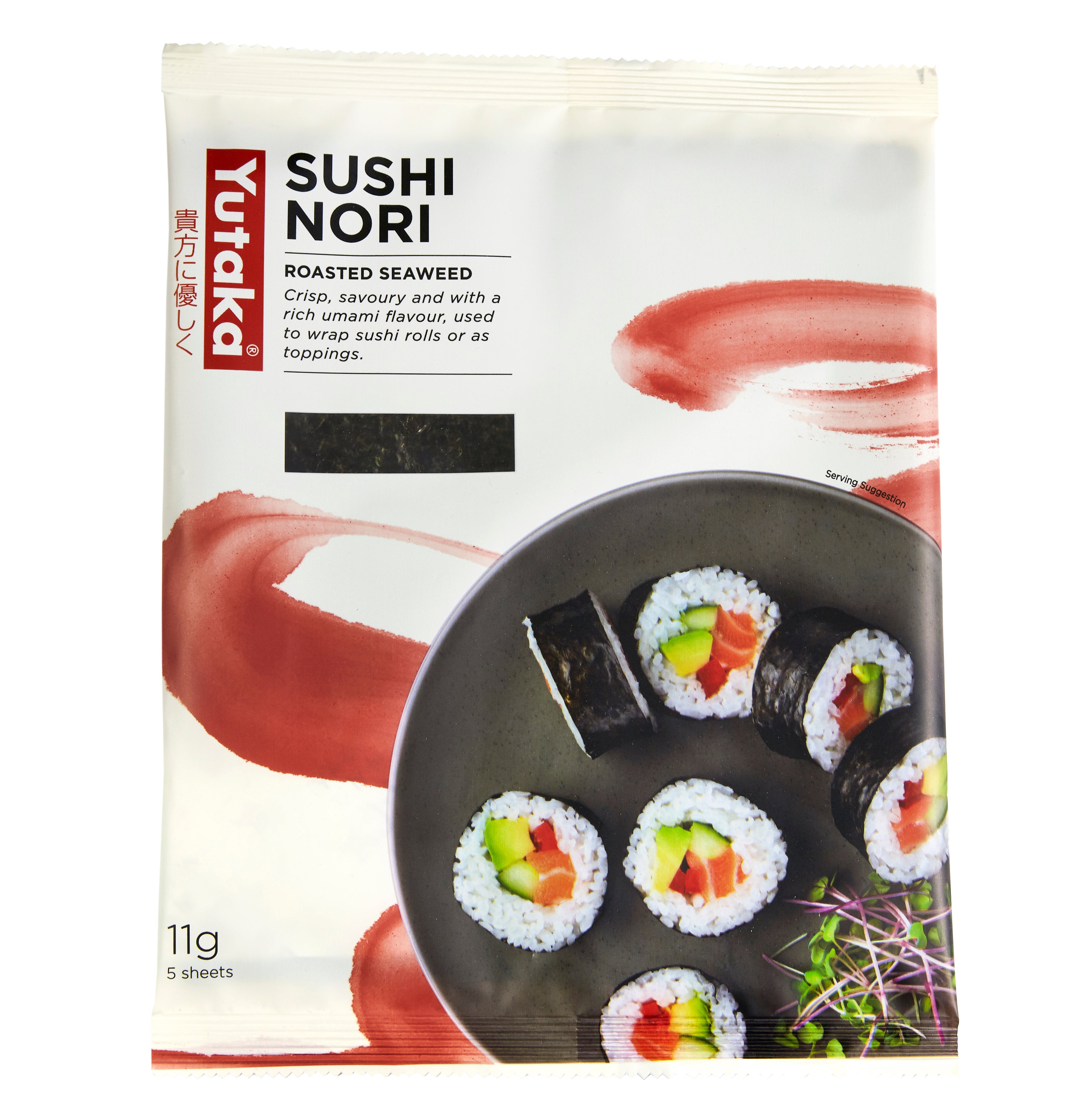 Yutaka Sushi Nori paahdettua merilevää 11g