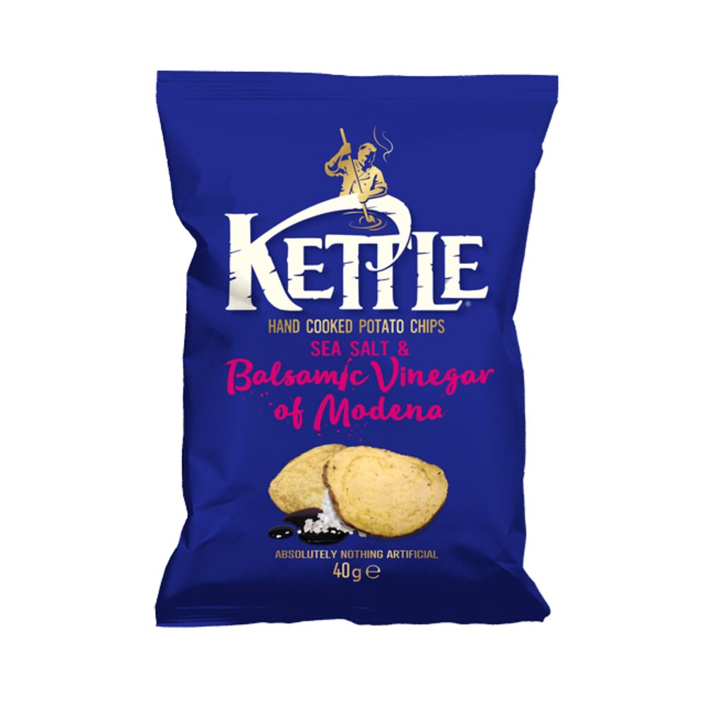 40g Kettle Chips Sea Salt & Balsamic Vinegar Perunalastut