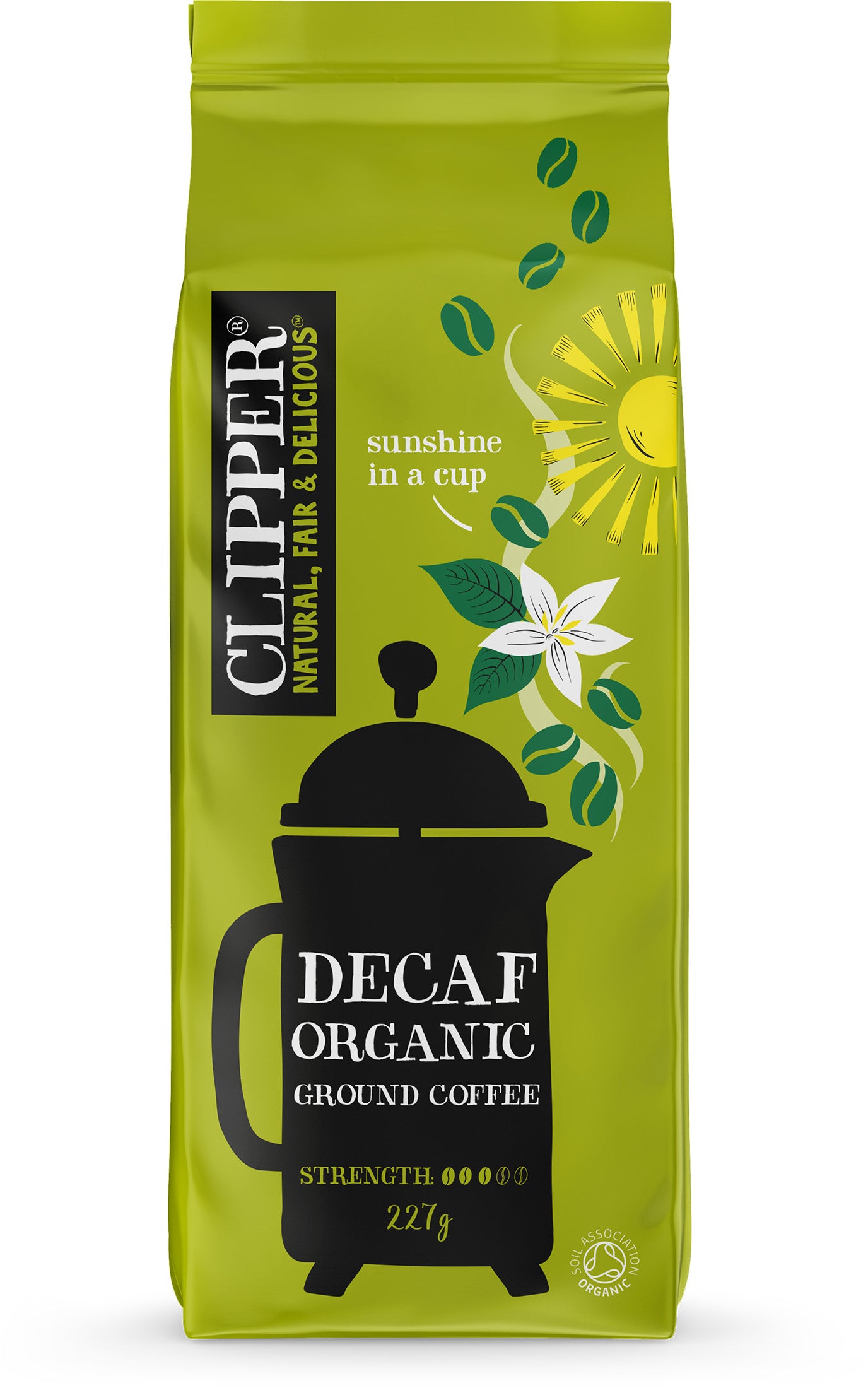 Clipper Reilun kaupan Luomu Kofeiiniton suodatinkahvi 227g