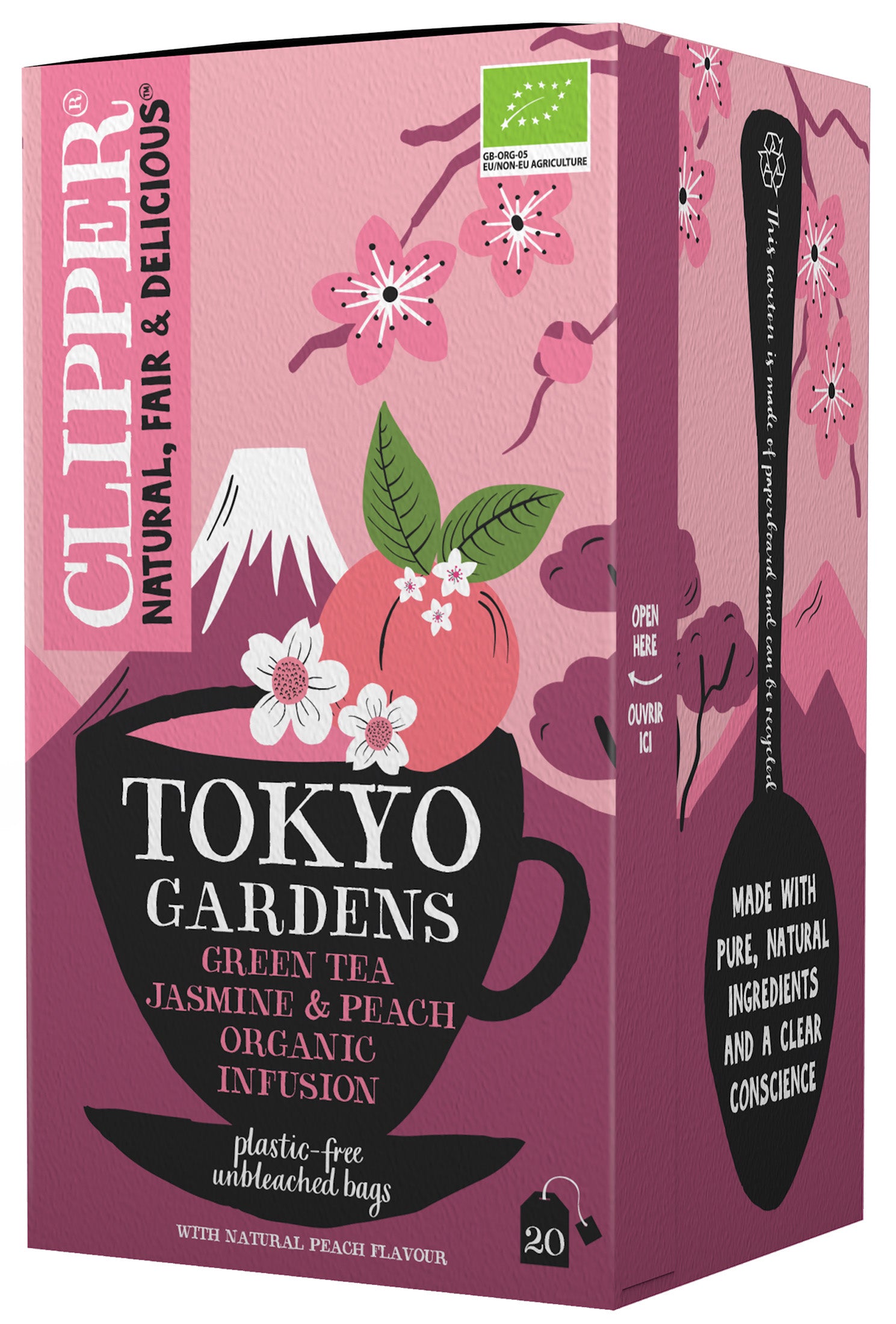 Clipper Luomu Tokyo gardens hauduke 20ps/40g