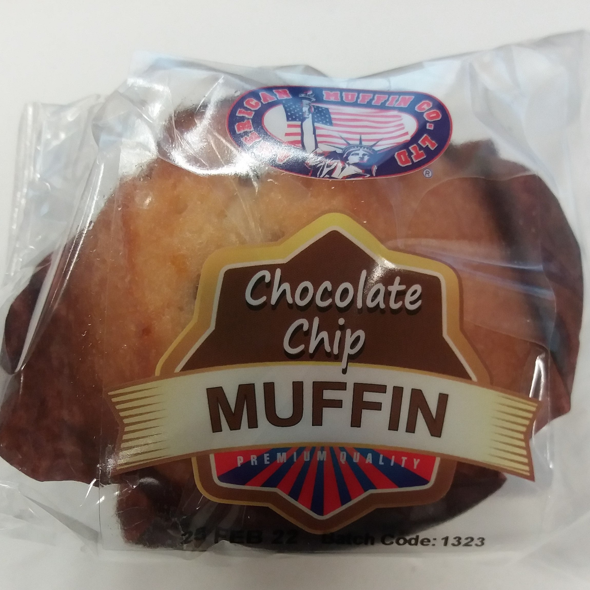 Muffin Américain Gluteeniton Suklaahippumuffinssi 90g