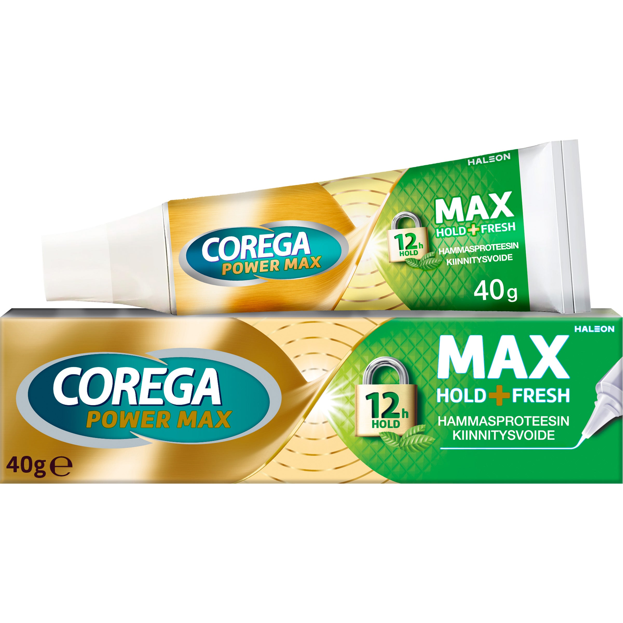Corega Power Max HOLD + FRESH hammasproteesin kiinnitysvoide 40g