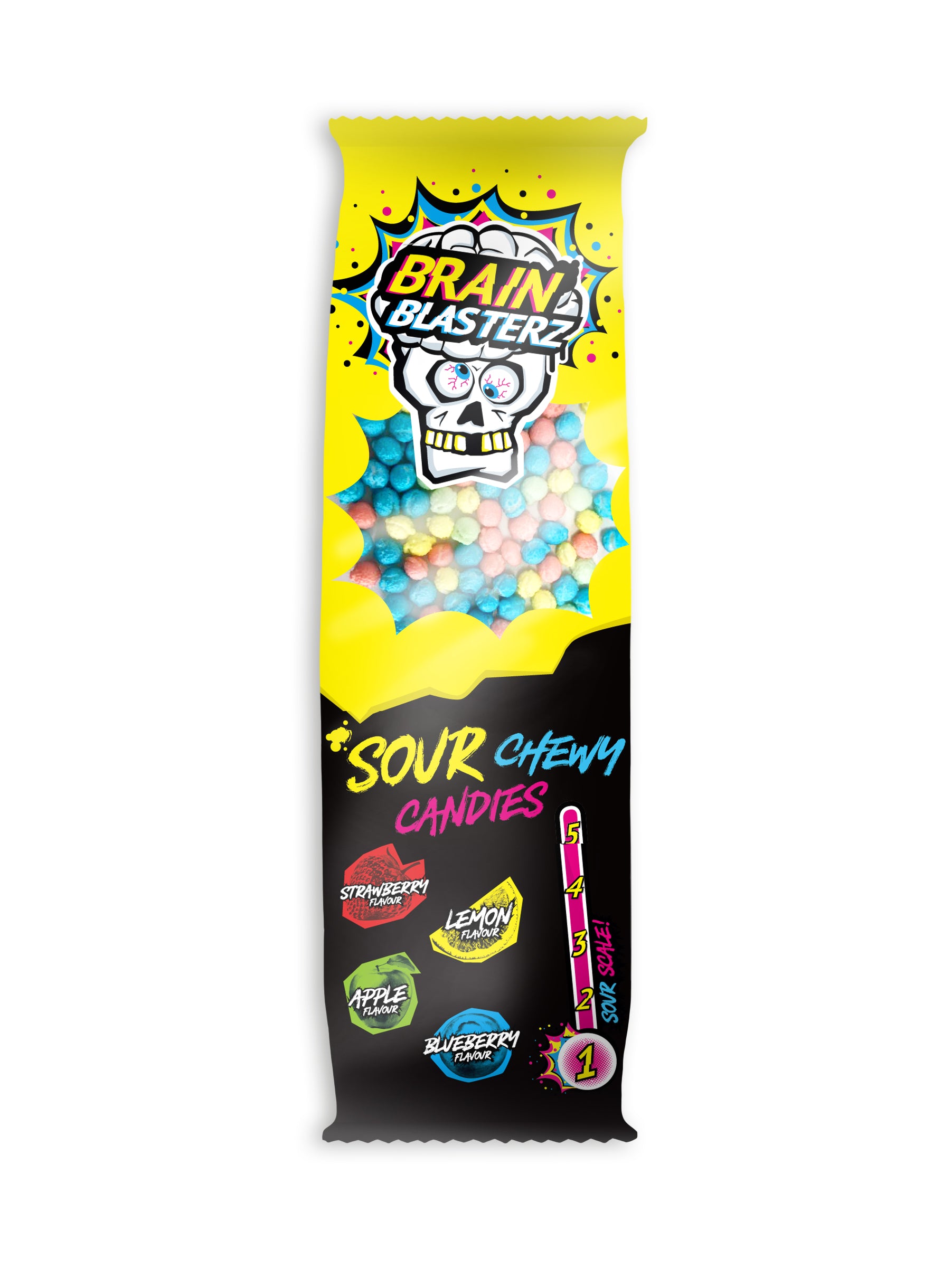 Brain Blasterz Chewy candy kirpeät karkkirakeet 60g