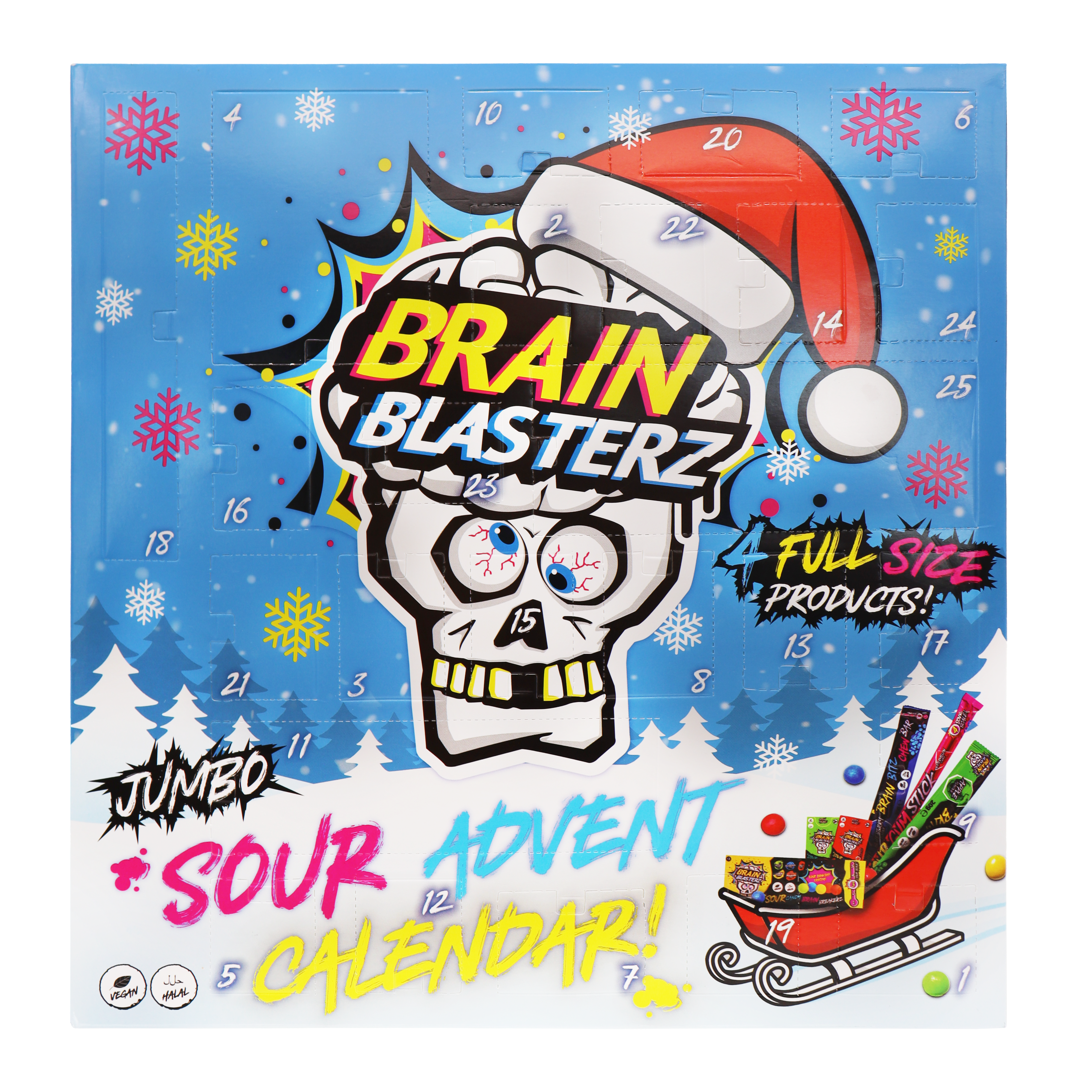 Brain Blasterz makeisjoulukalenteri 306g