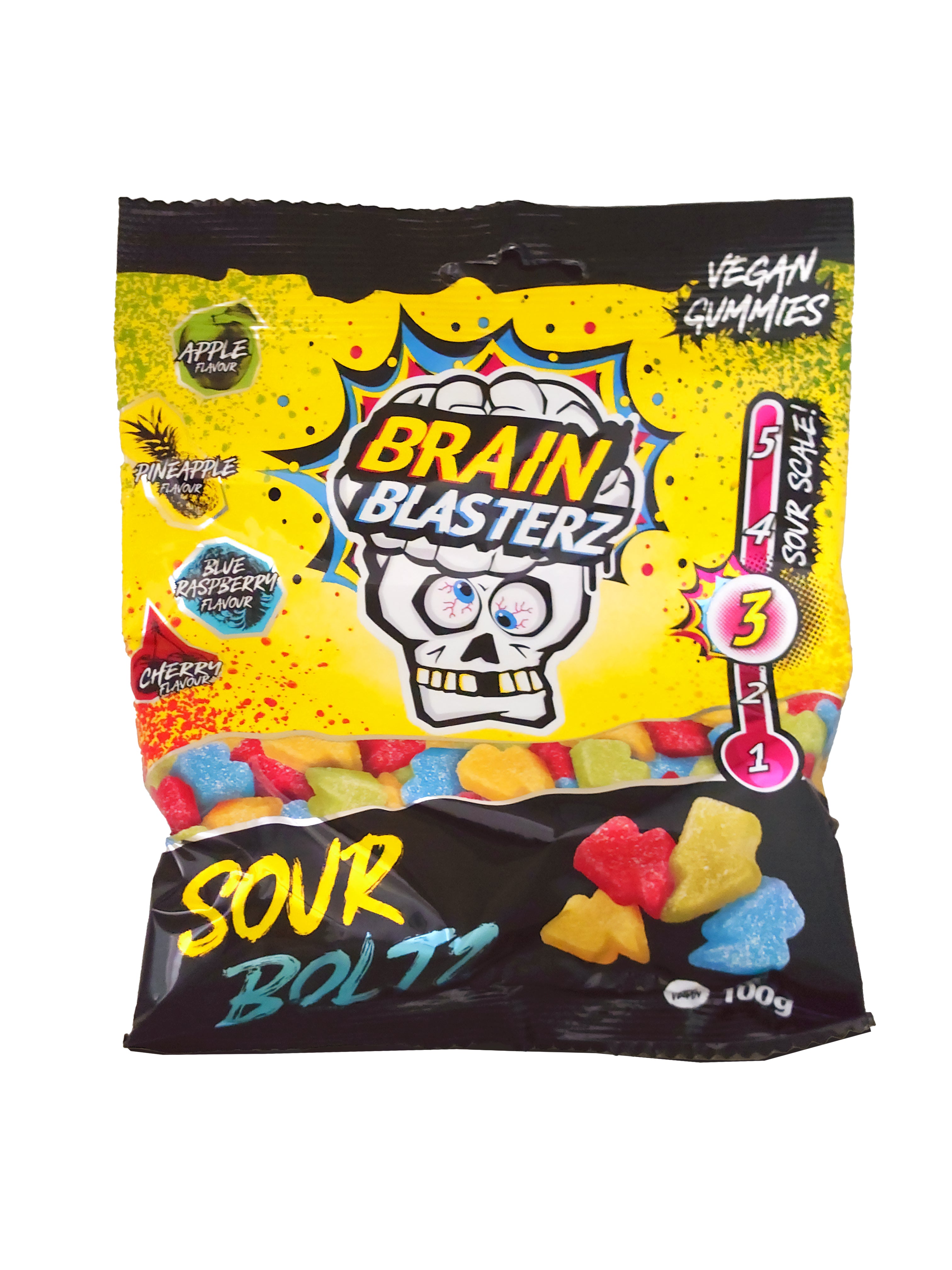 Brain Blasterz Sour Boltz kirpeä makeissekoitus 100g