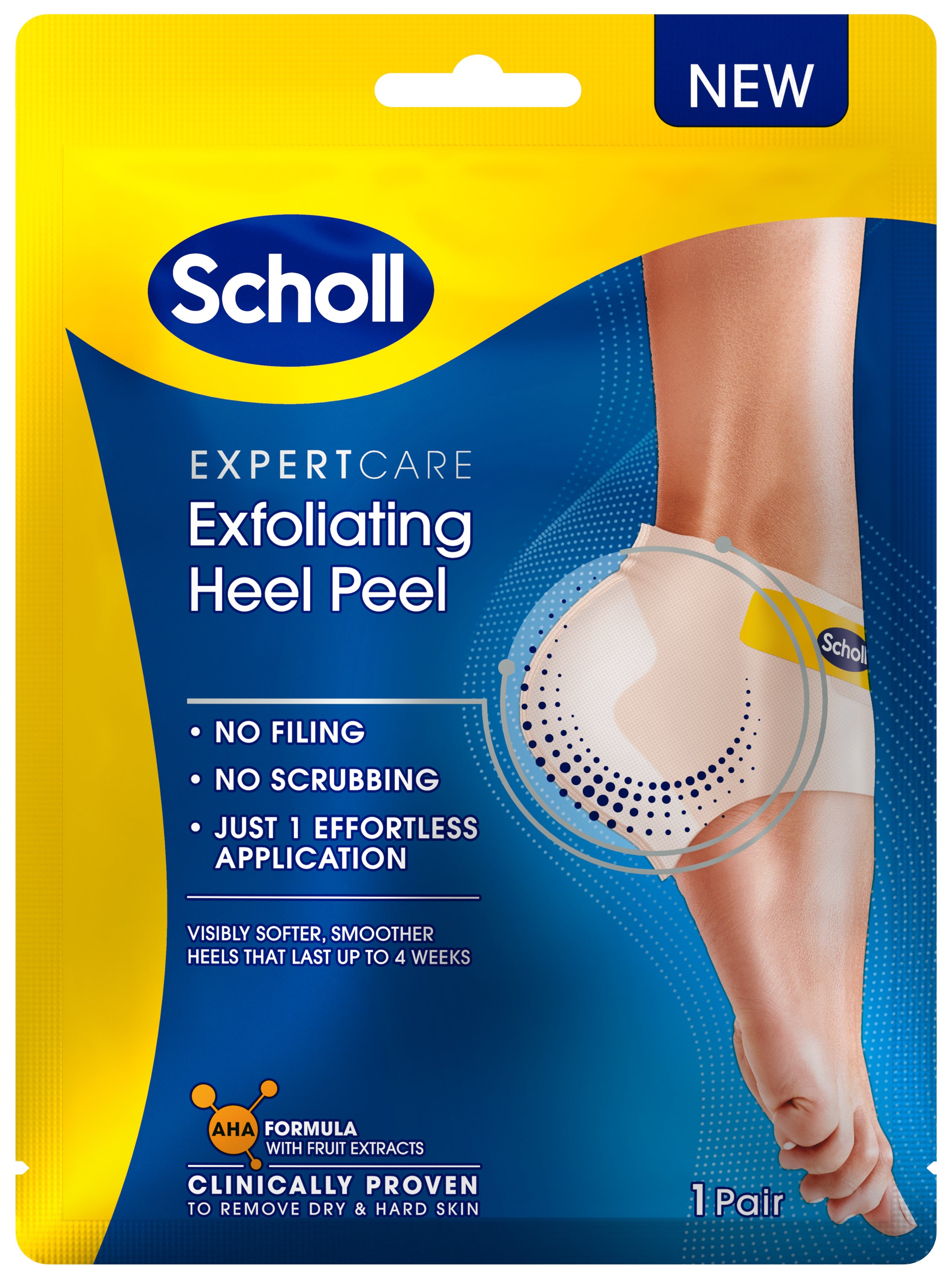 Scholl kuoriva kantapäänaamio 1 pari