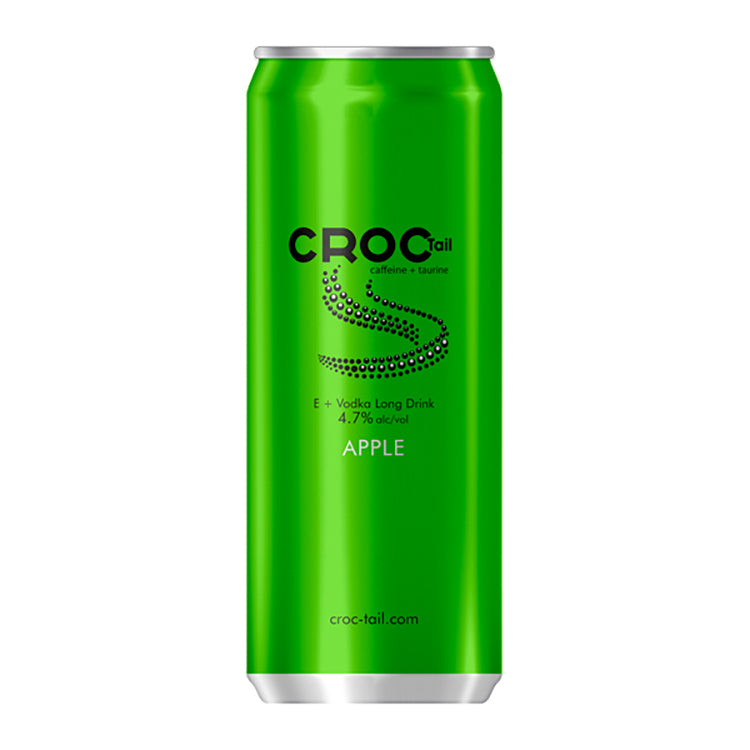 Croc Tail E + Vodka Long drink omena alkoholijuoma cocktail 4,7% 330ml