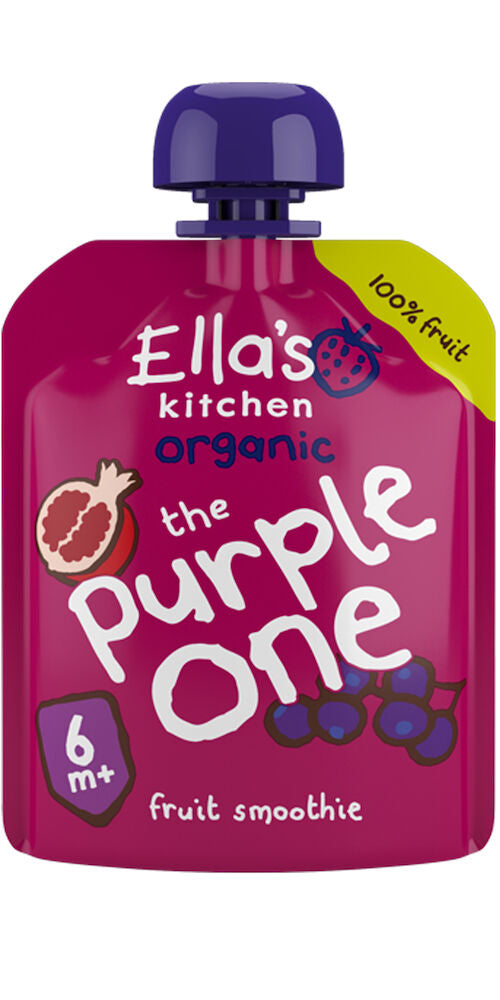 90g Ella's Kitchen The Purple One, Violetti hedelmäsmoothie alkaen 6kk LUOMU
