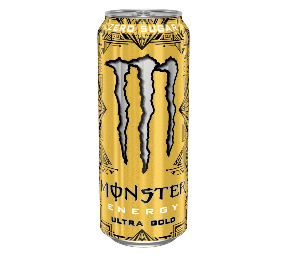 Monster Energy Ultra Gold energiajuoma tölkki 0,5 L