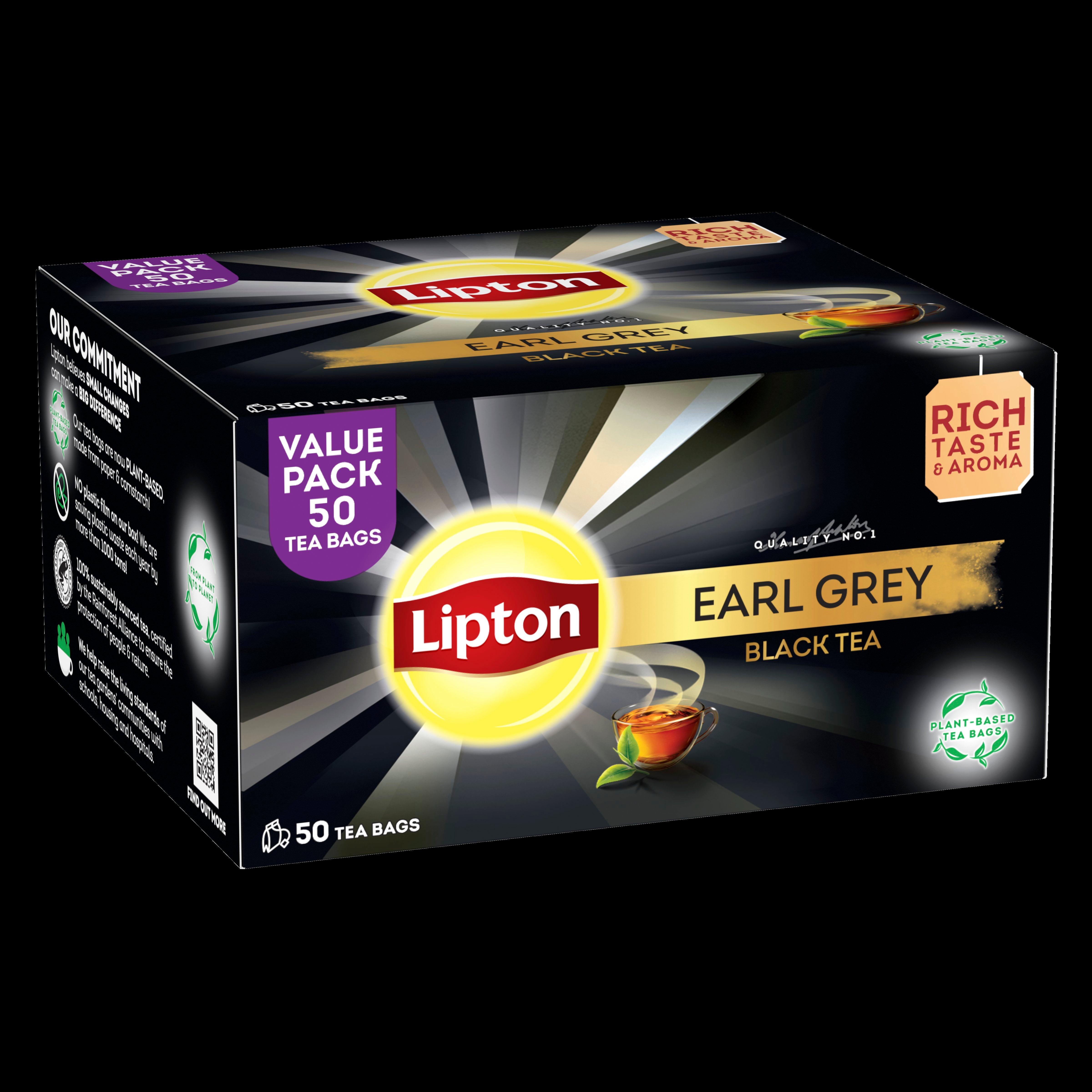 Lipton Musta Tee Earl Grey 50p/80g