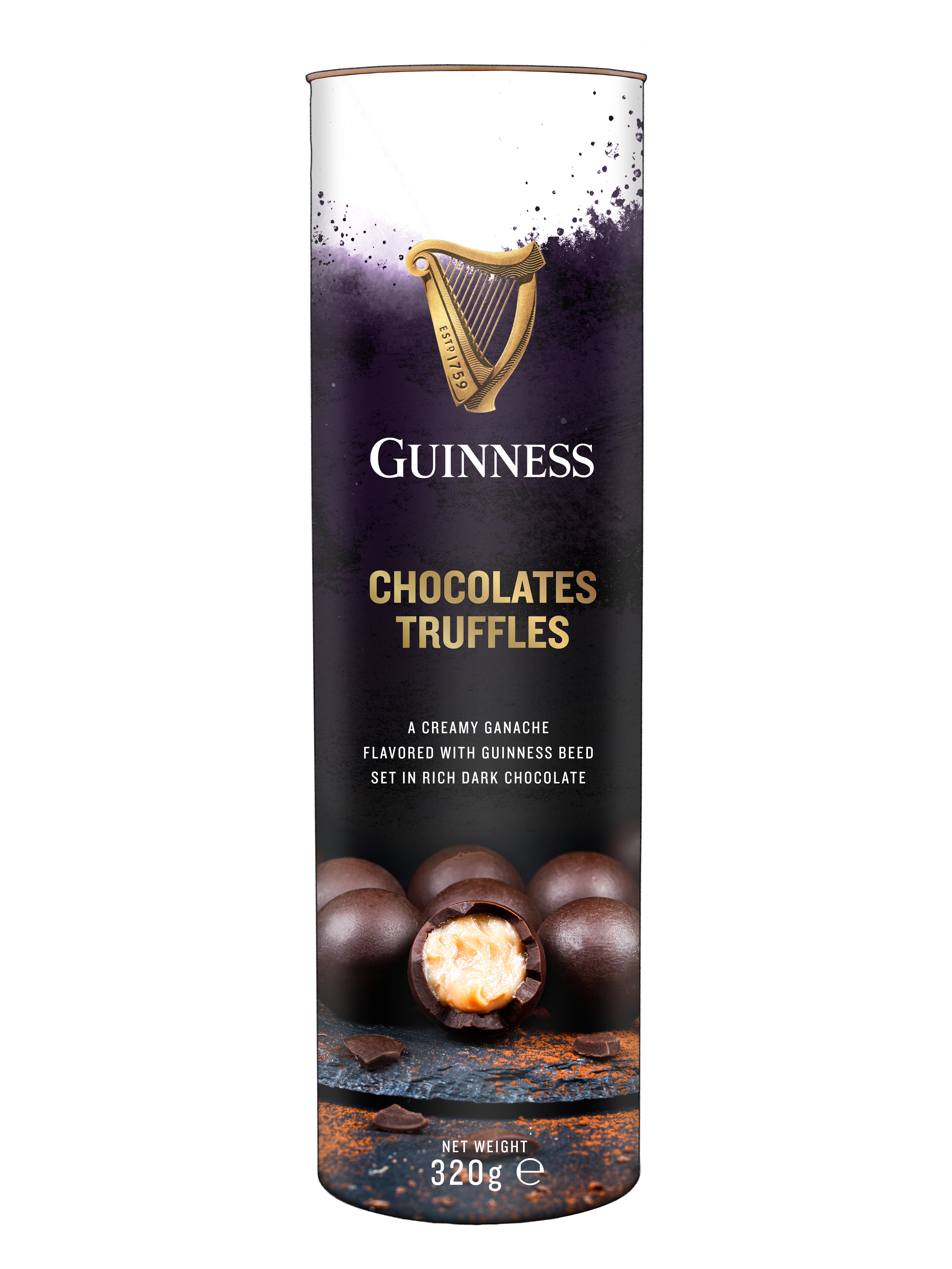 Guinness Truffle chocolates tummasuklaa täytekonvehdit olutaromilla 320g