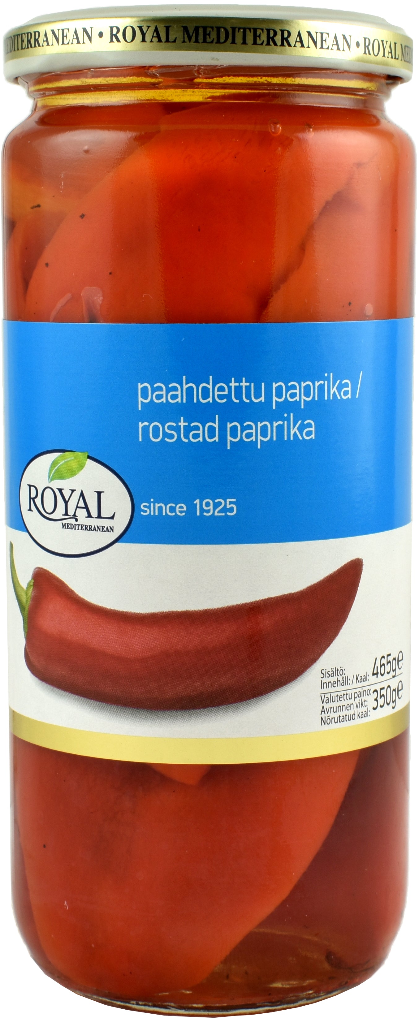 Royal 465/350g paahdettu punainen paprika suolaliemessä