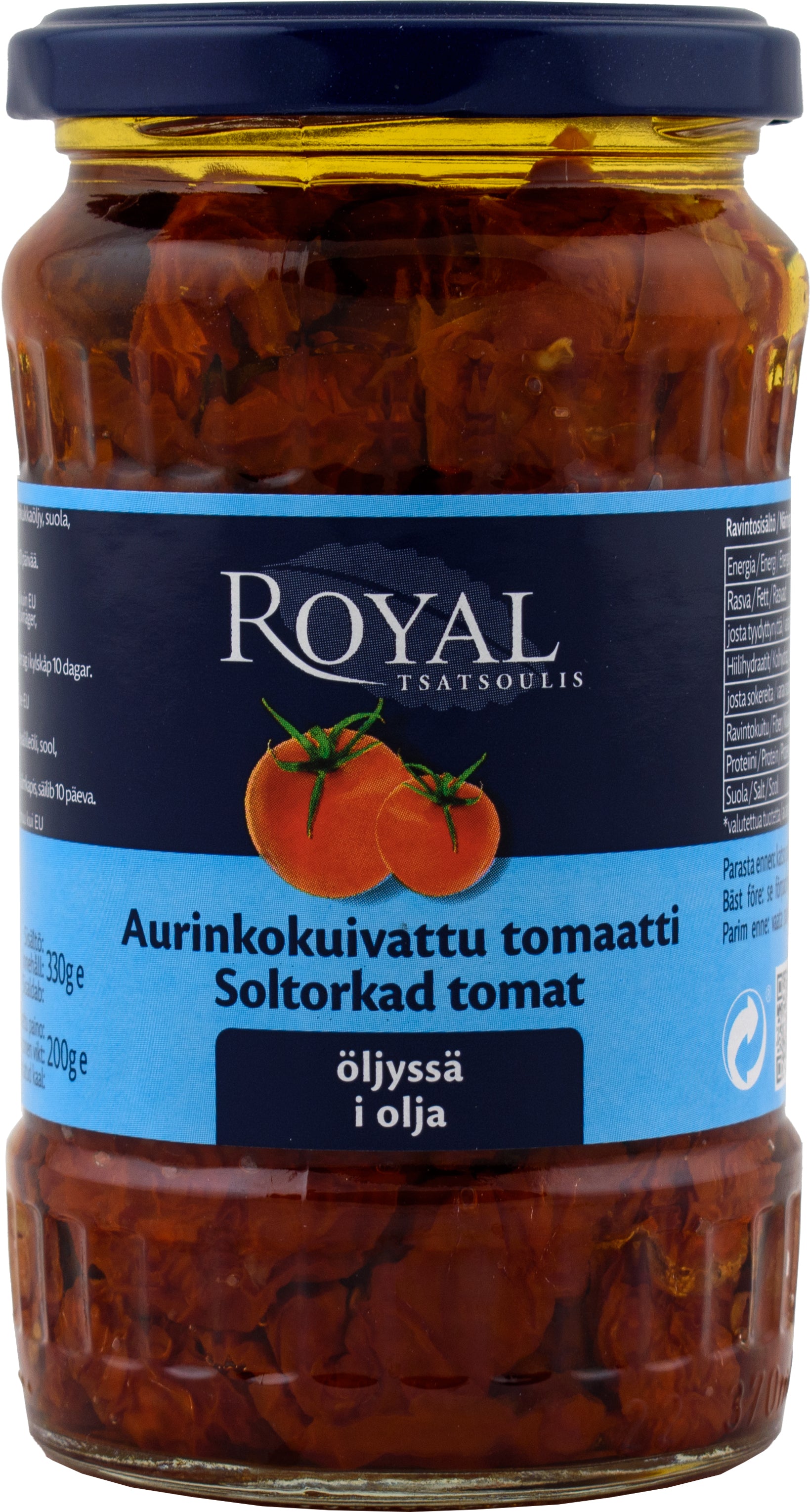 Royal 330/200g aurinkokuivattu tomaatti öljyssä